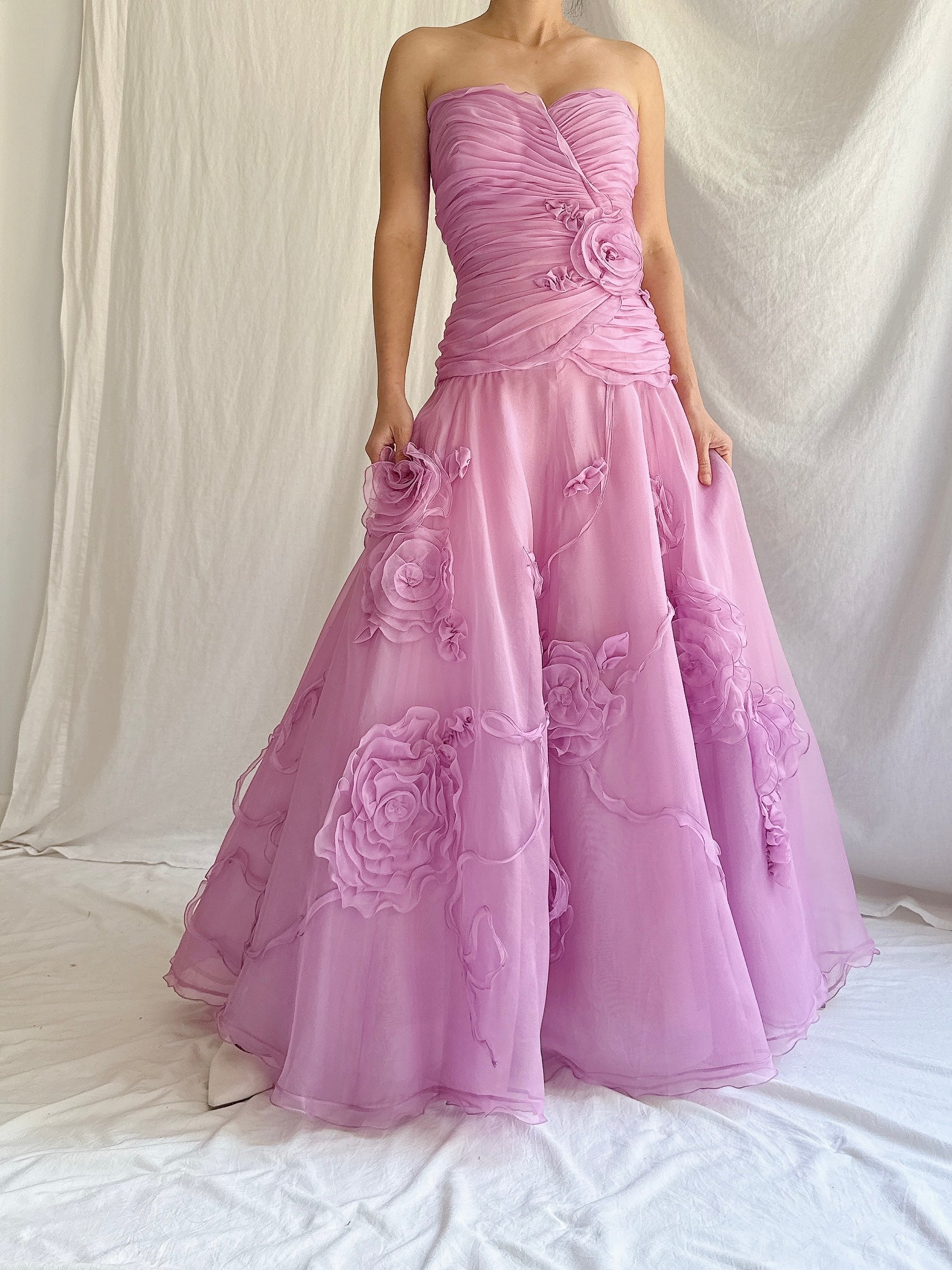 1990s Bellville Sassoon Silk Organza Dress - M/UK 12/14