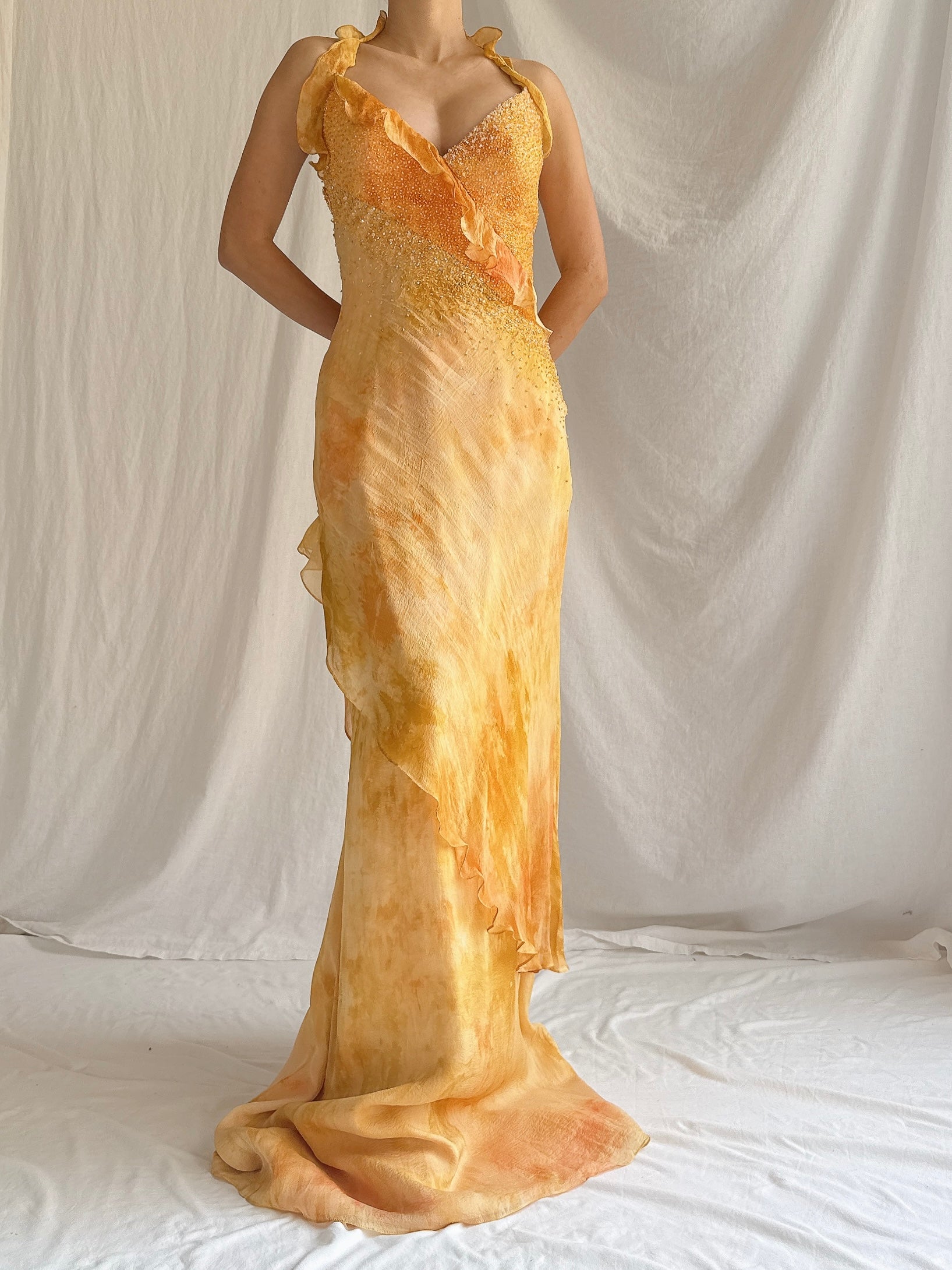 Vintage Silk YSA Makino Gown - S/M