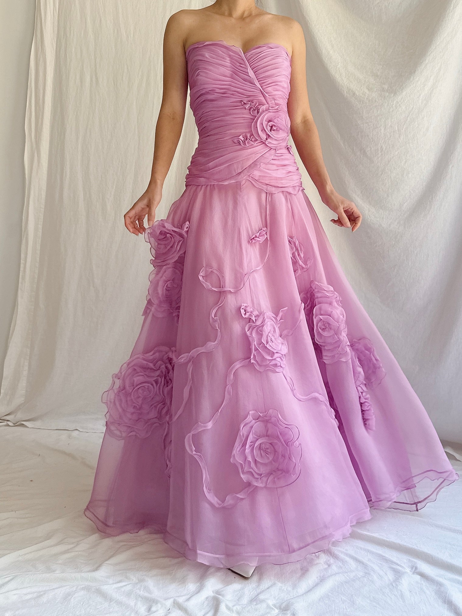 1990s Bellville Sassoon Silk Organza Dress - M/UK 12/14