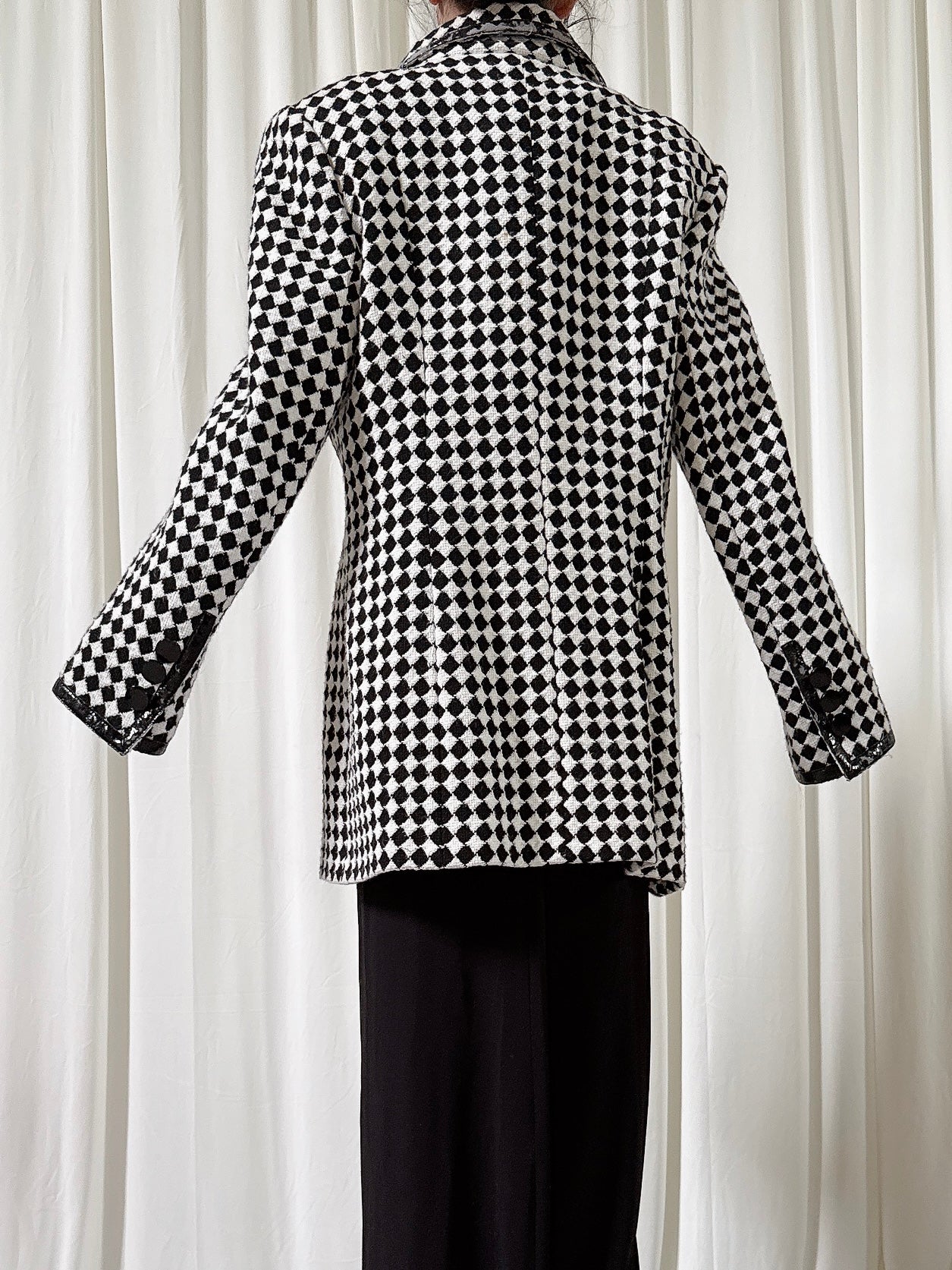 Vintage Solva Checkered Jacket - Size 44