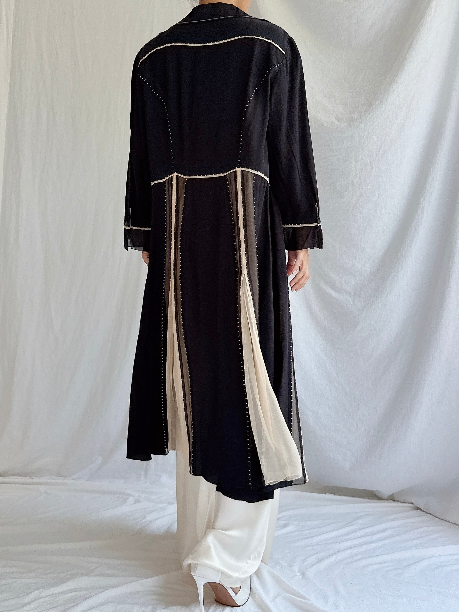 Vintage Alberta Ferretti Silk Duster - S