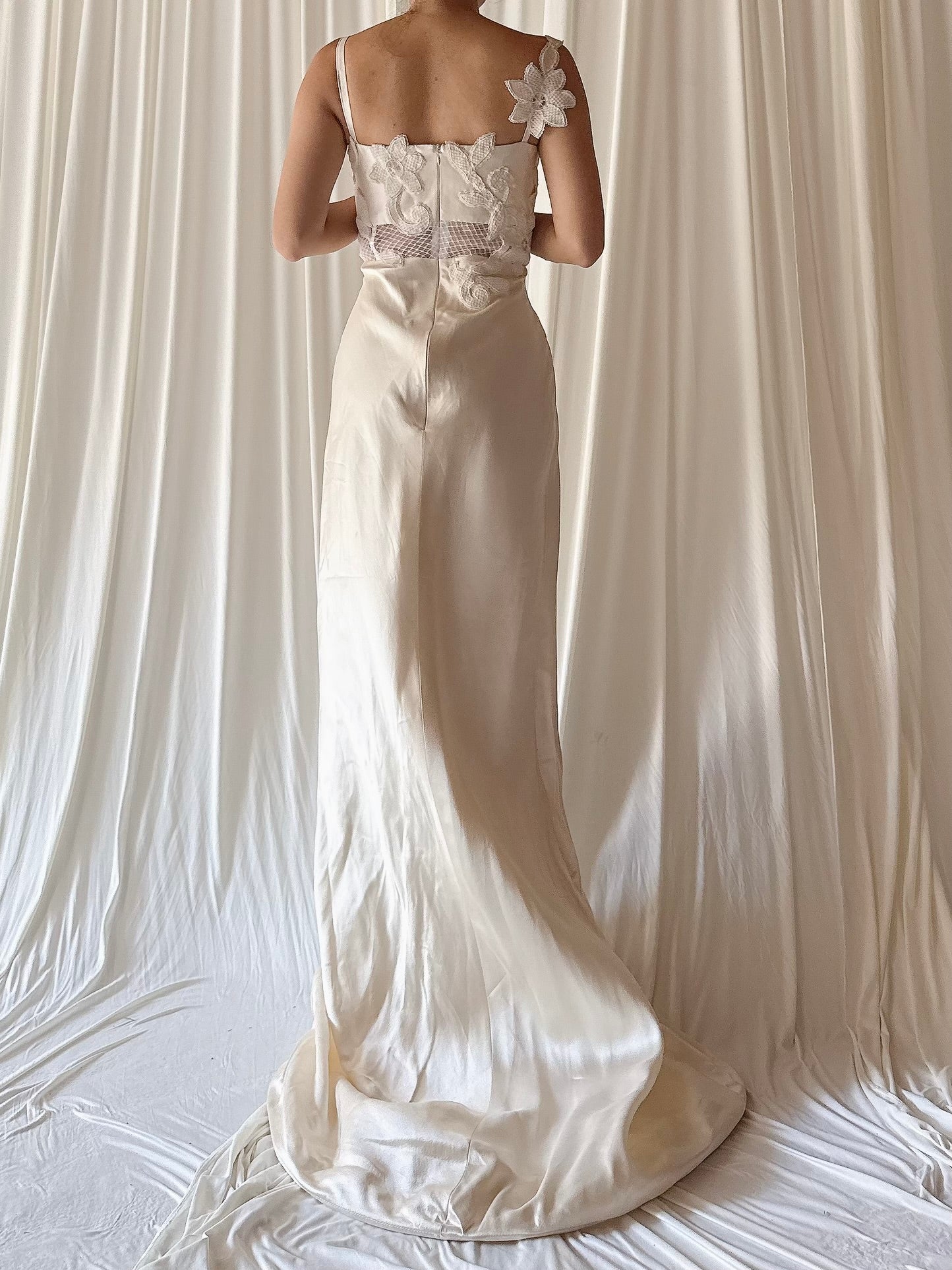 Vintage Suzanne Ermann Silk Dress - M