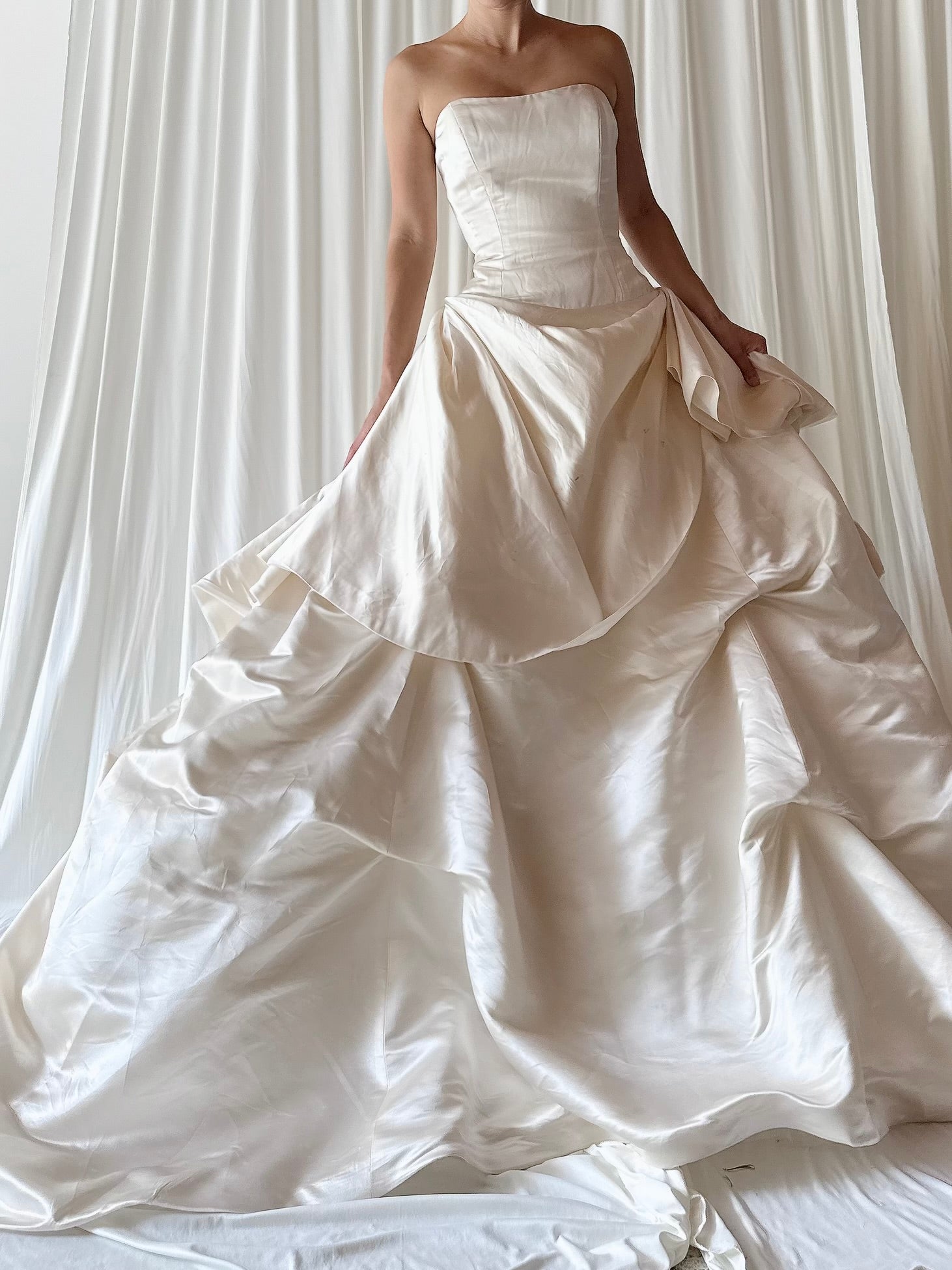 Vintage Anne Barge Silk Draped Gown - S/4