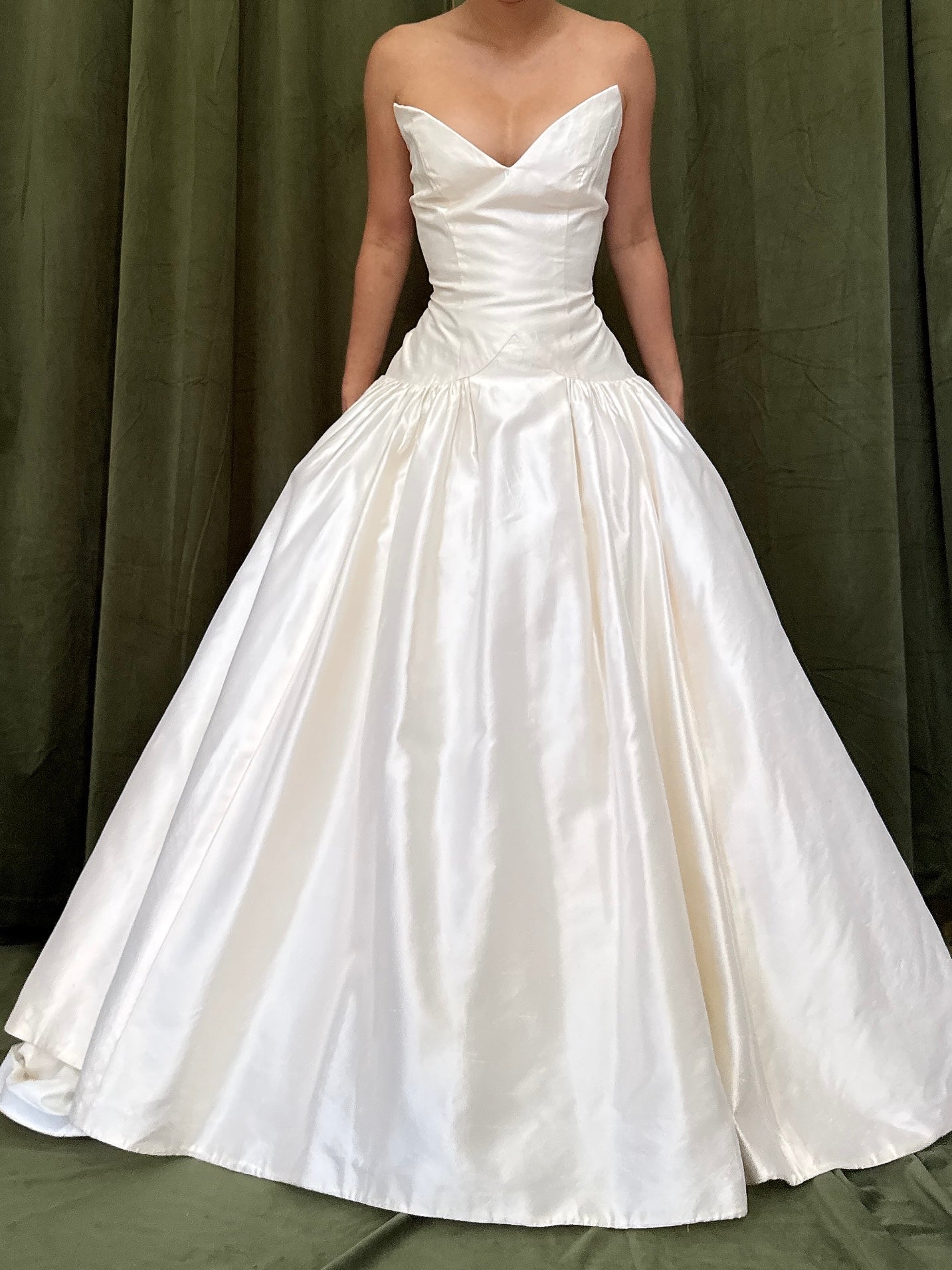 1980s Marisa Silk Dropwaist Gown - M