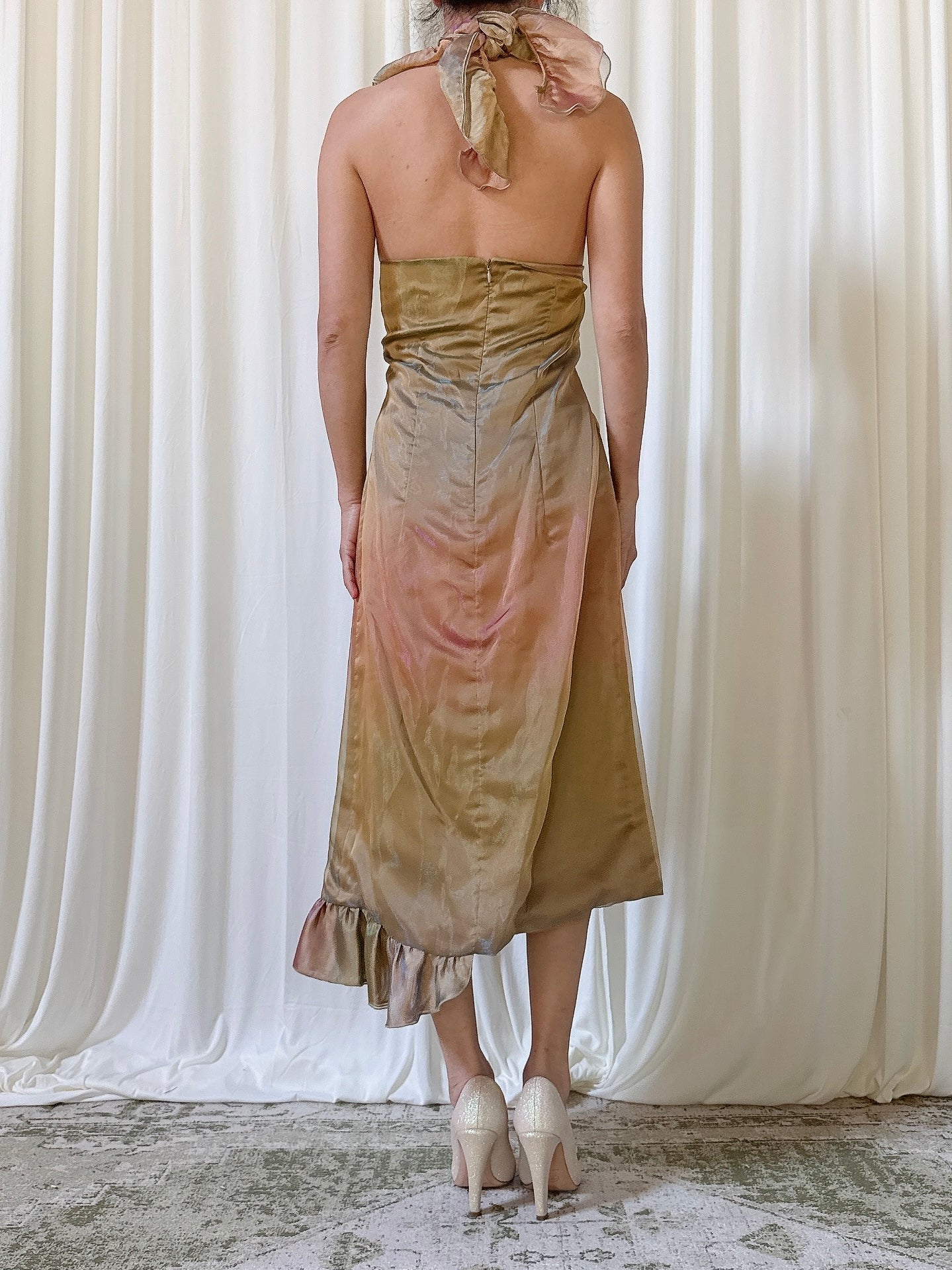 Vintage Ella & Cia Halter Dress - Size 44