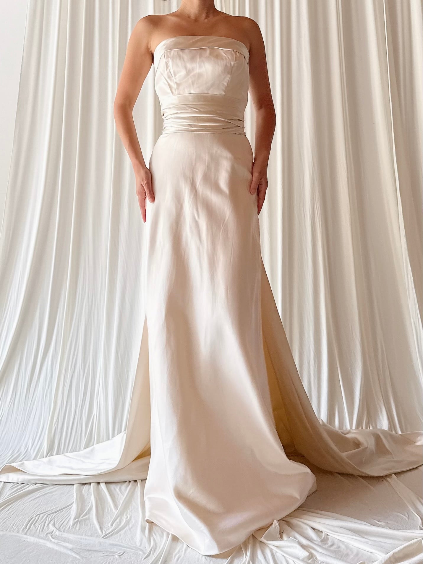 Vintage Priscilla Boston Strapless Gown - 0/XXS