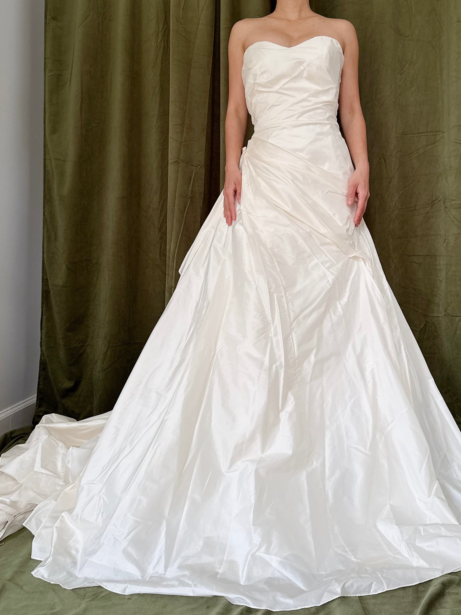 Vintage Justina Atelier Strapless Silk Dress - M/8
