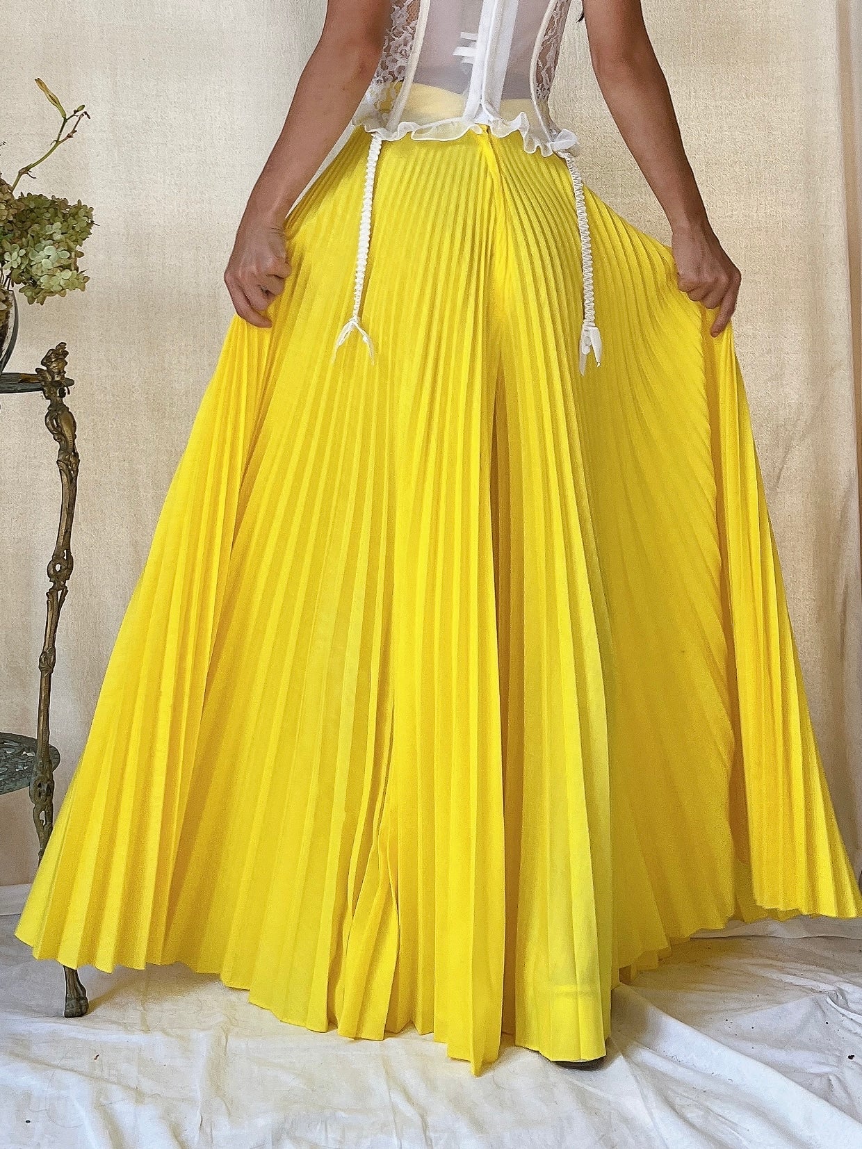 1960s Yellow Palazzo Pants - XS
