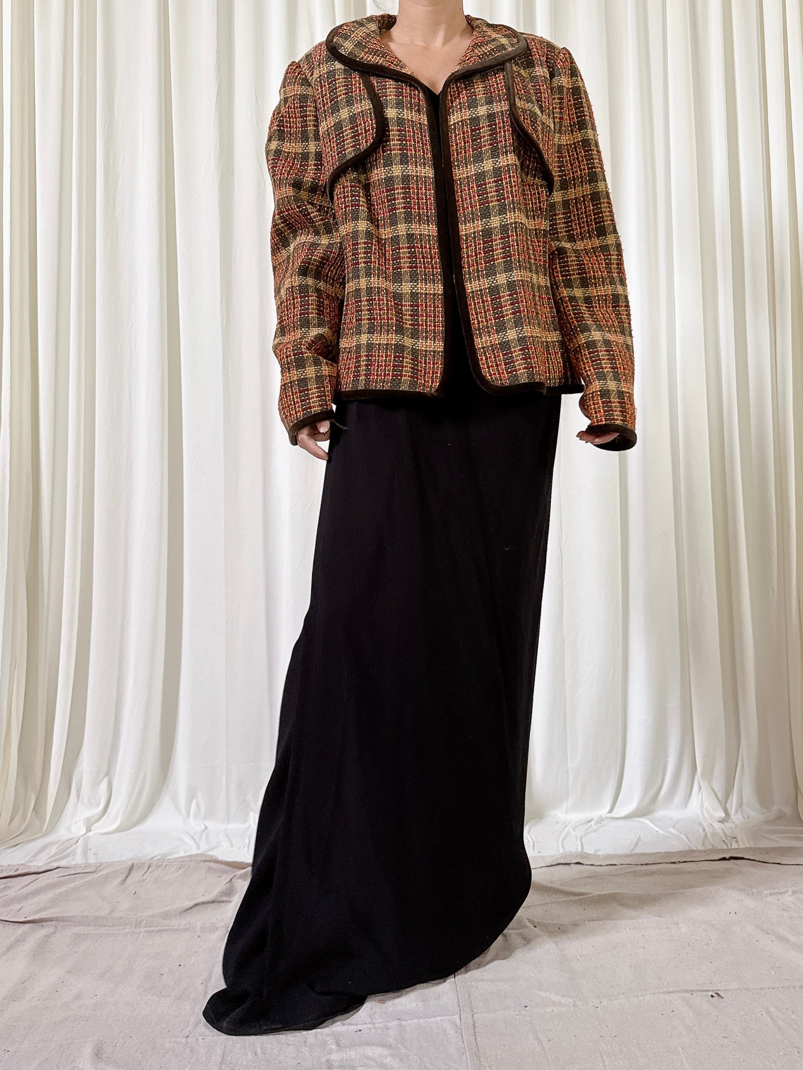Vintage Solva Tweed Jacket - Size 46