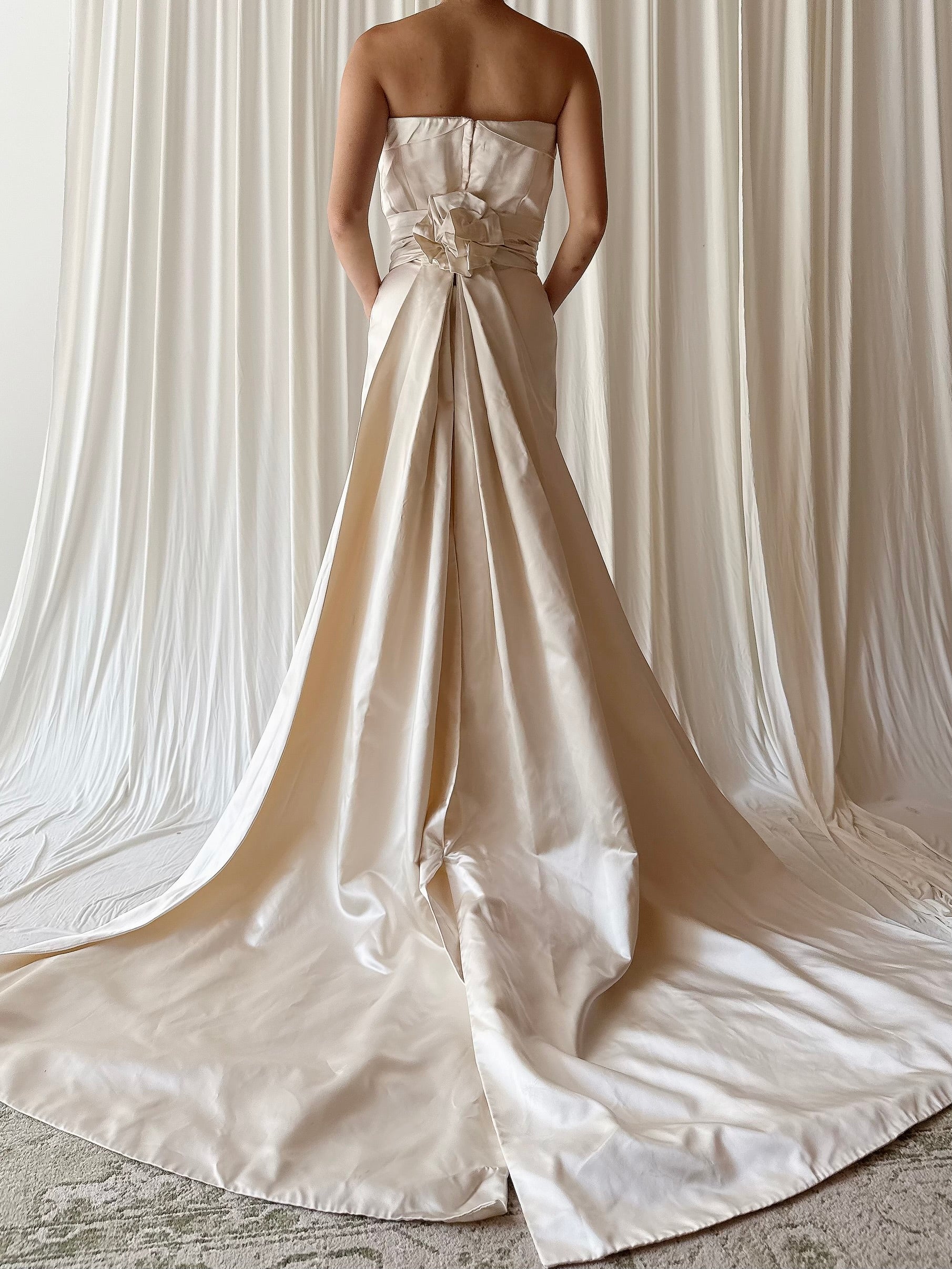 Vintage Priscilla Boston Strapless Gown - 0/XXS
