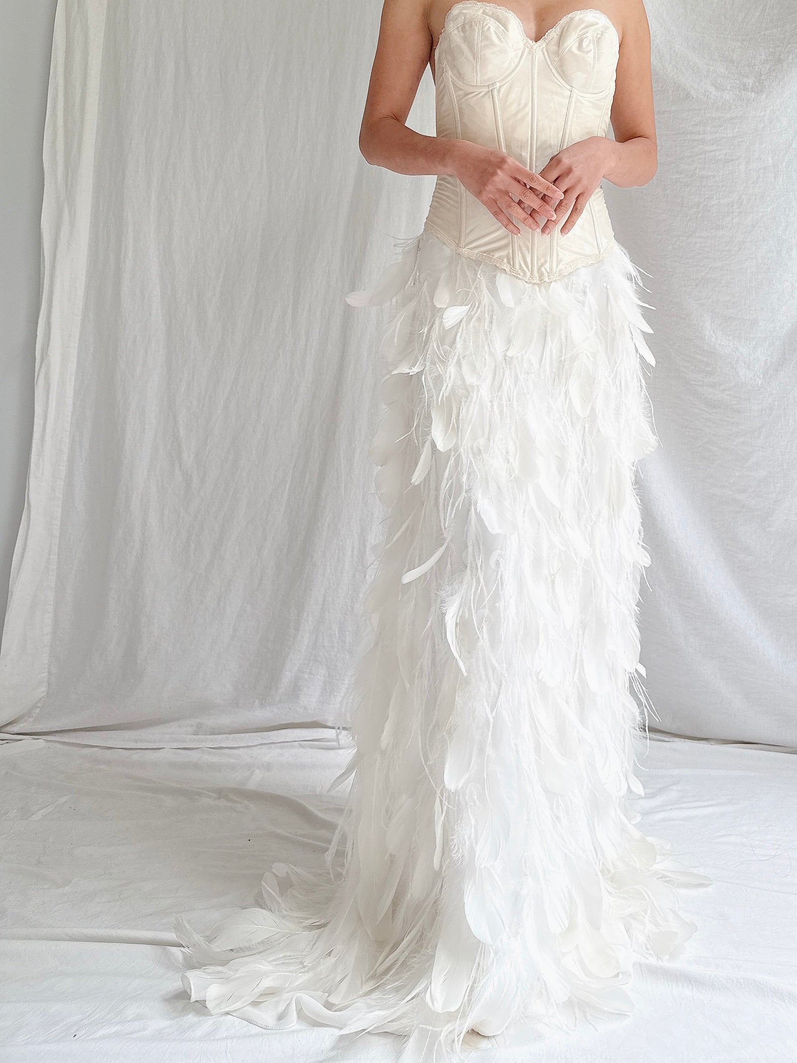 Vintage Feather Skirt - S