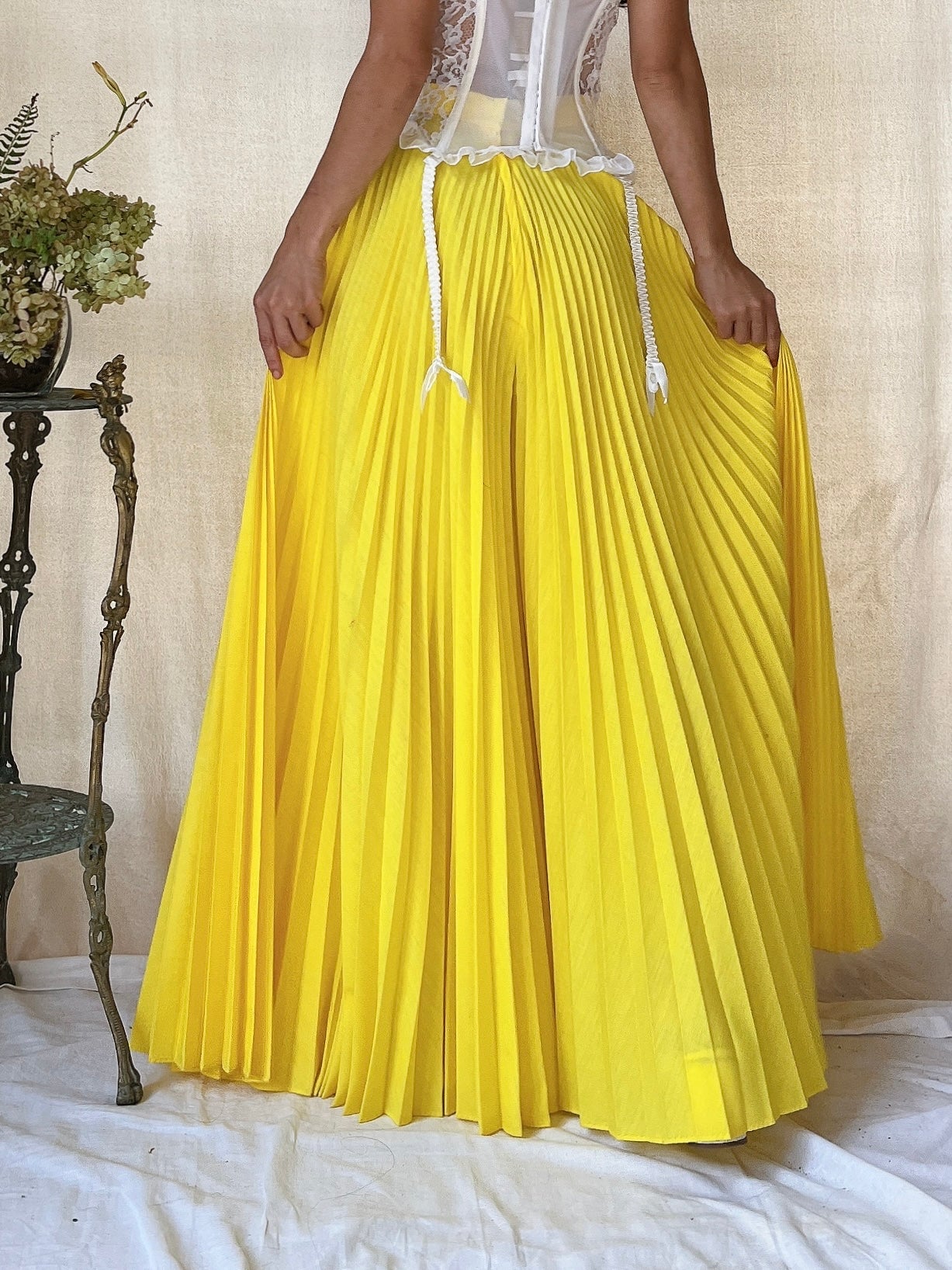 1960s Yellow Palazzo Pants - XS