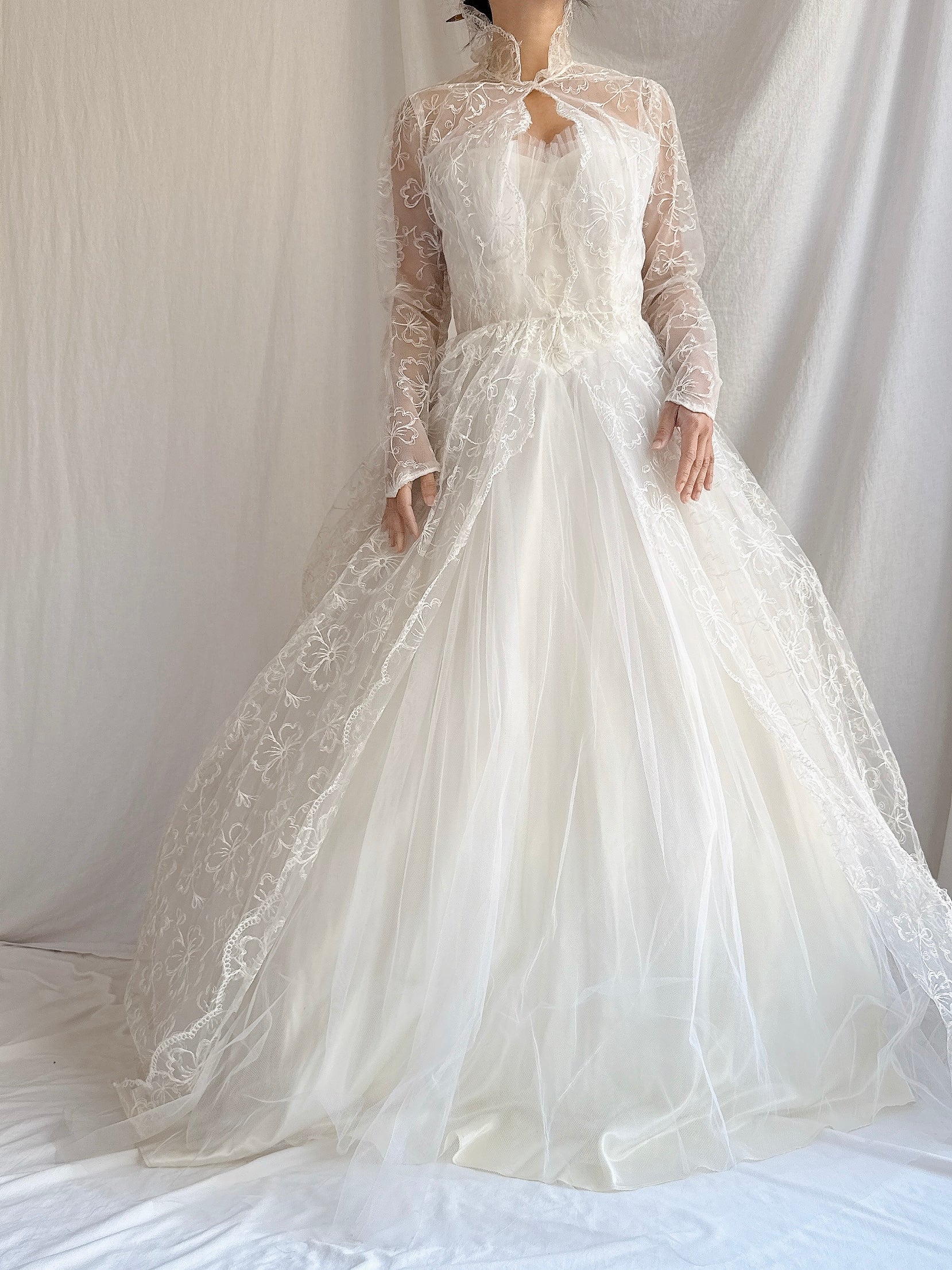 1950s Vintage Tulle 2-Piece Set - XS