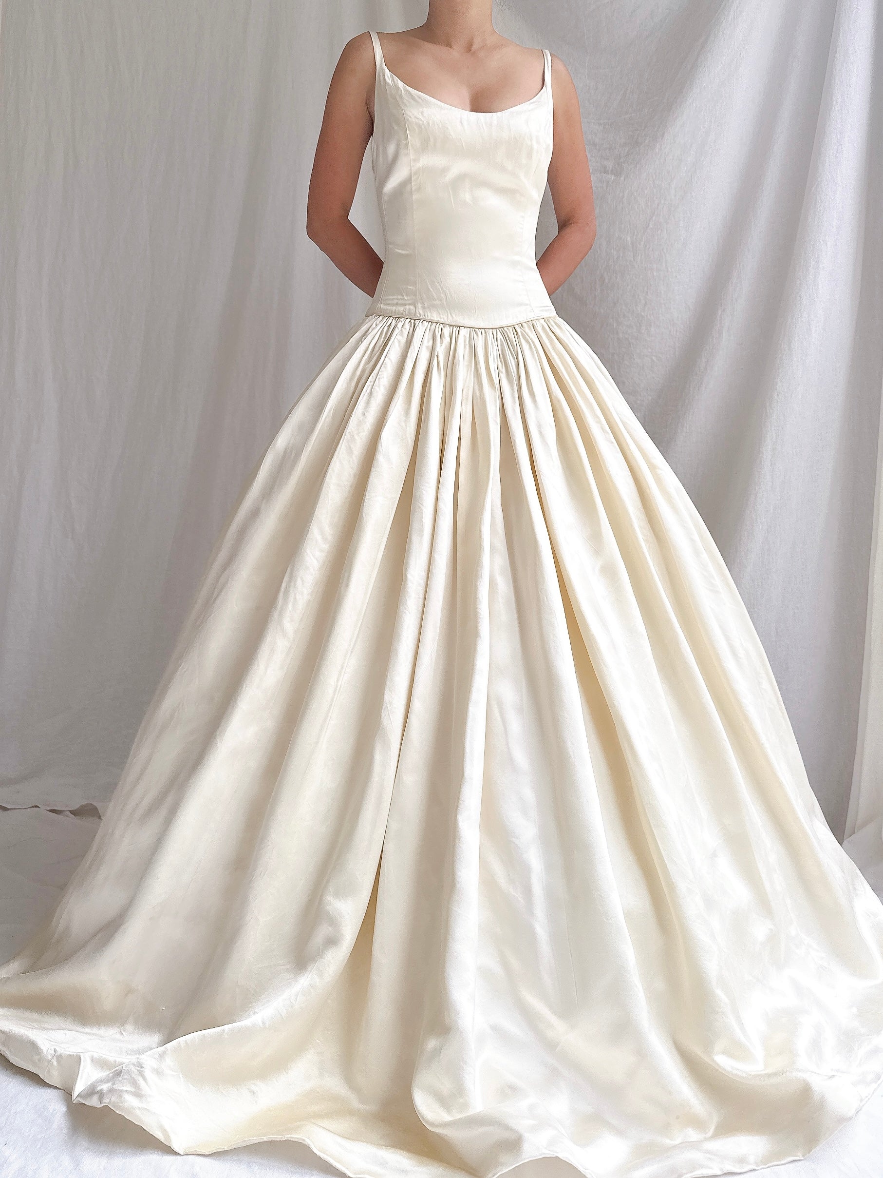 Vintage Lazaro Silk Gown - XS/2/4