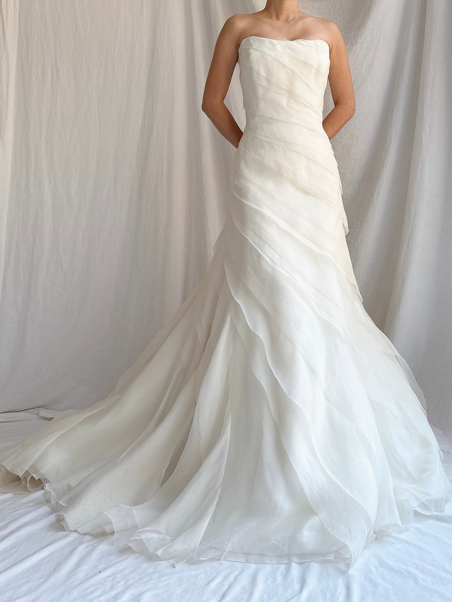 Vintage Silk Organza Gown - L/14