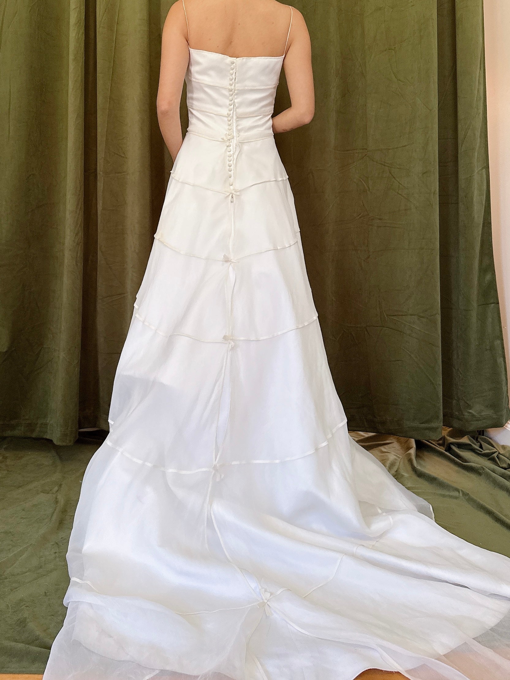 Vintage Silk Organza Gown - XS/4