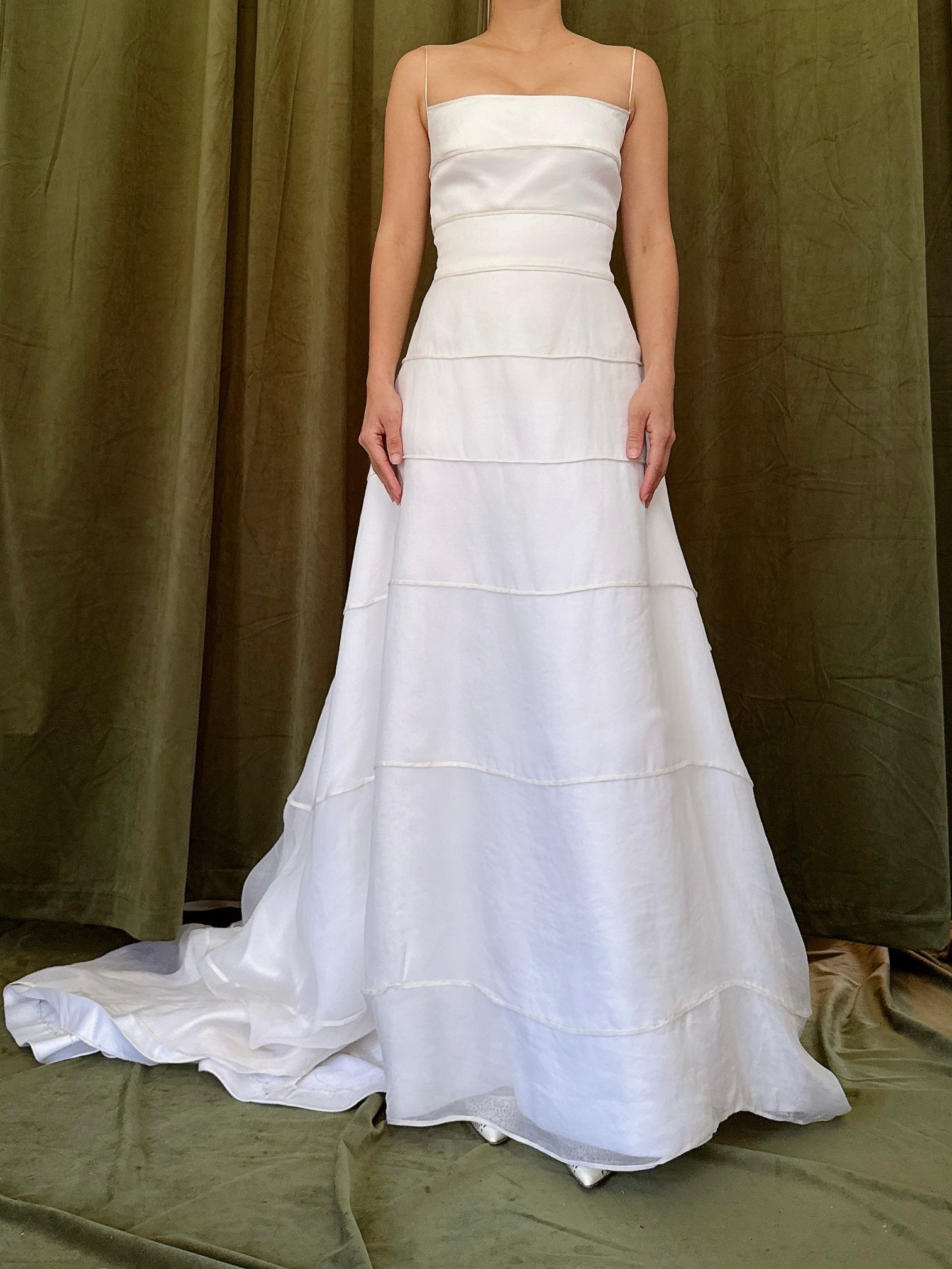 Vintage Silk Organza Gown - XS/4