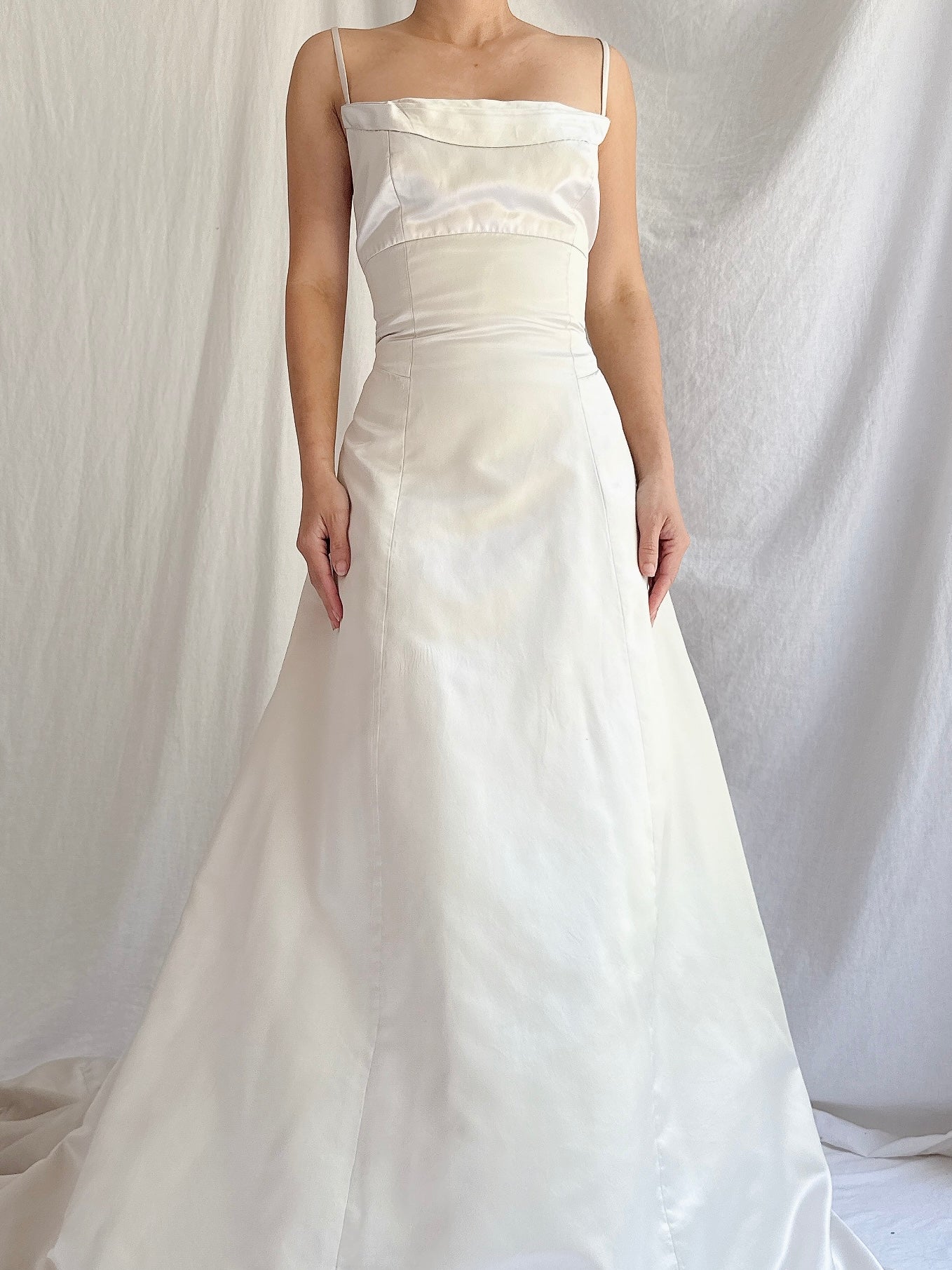 1990s Werkstatte Oyster Silk Gown - M
