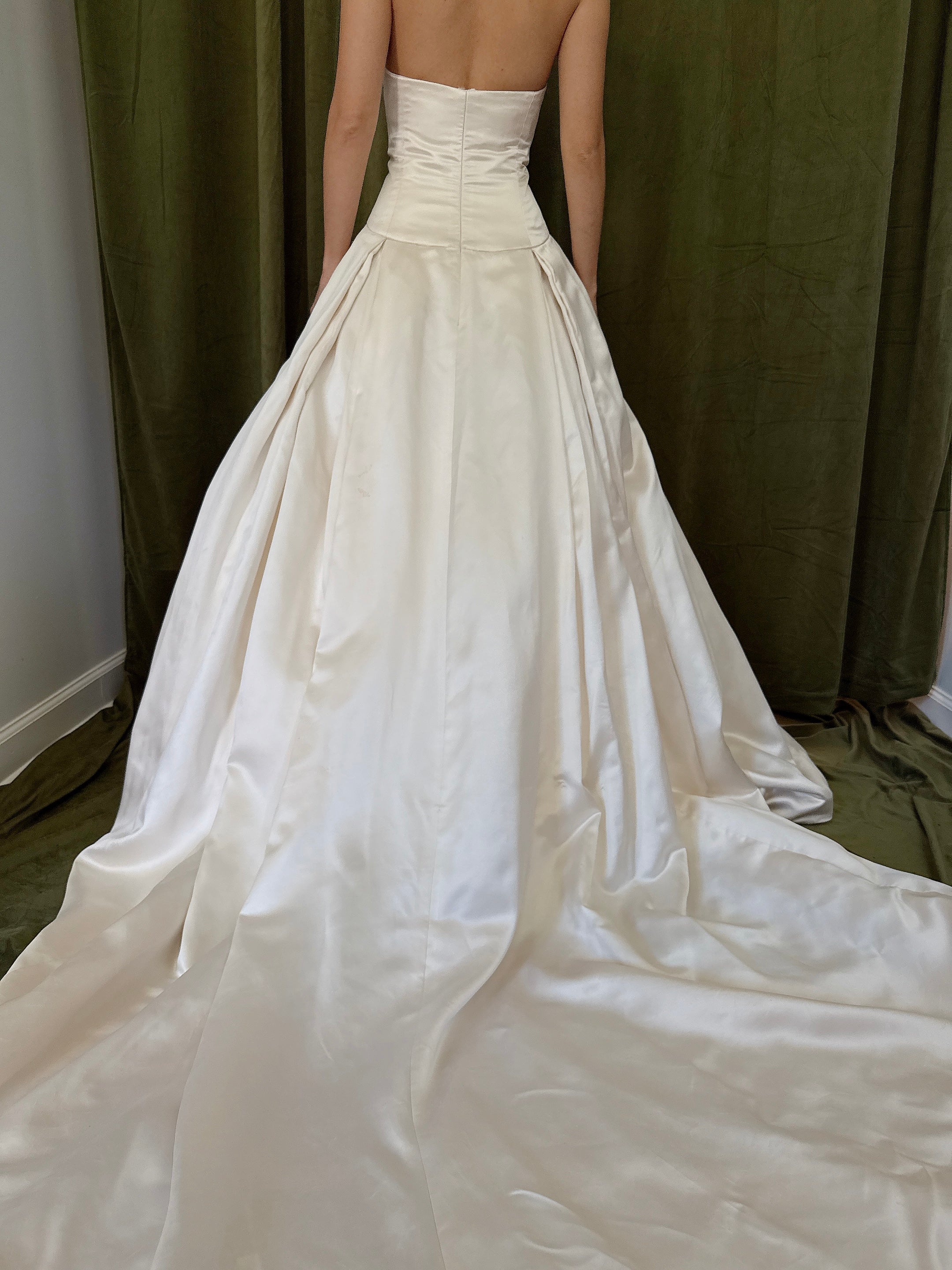 1990s Reem Acra Silk/Satin Gown - M/8