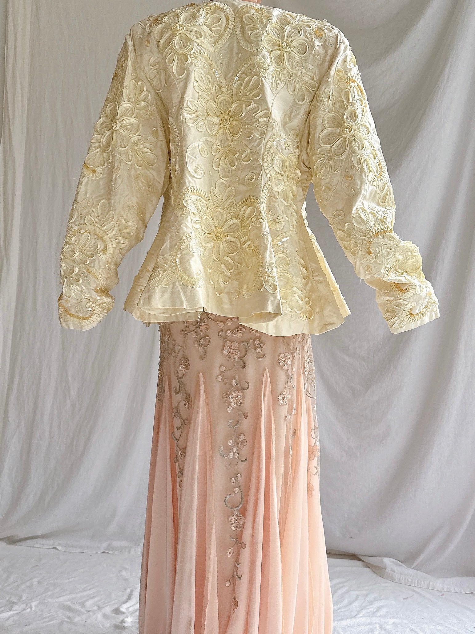 Vintage Holland Silk Embroidered Top - M