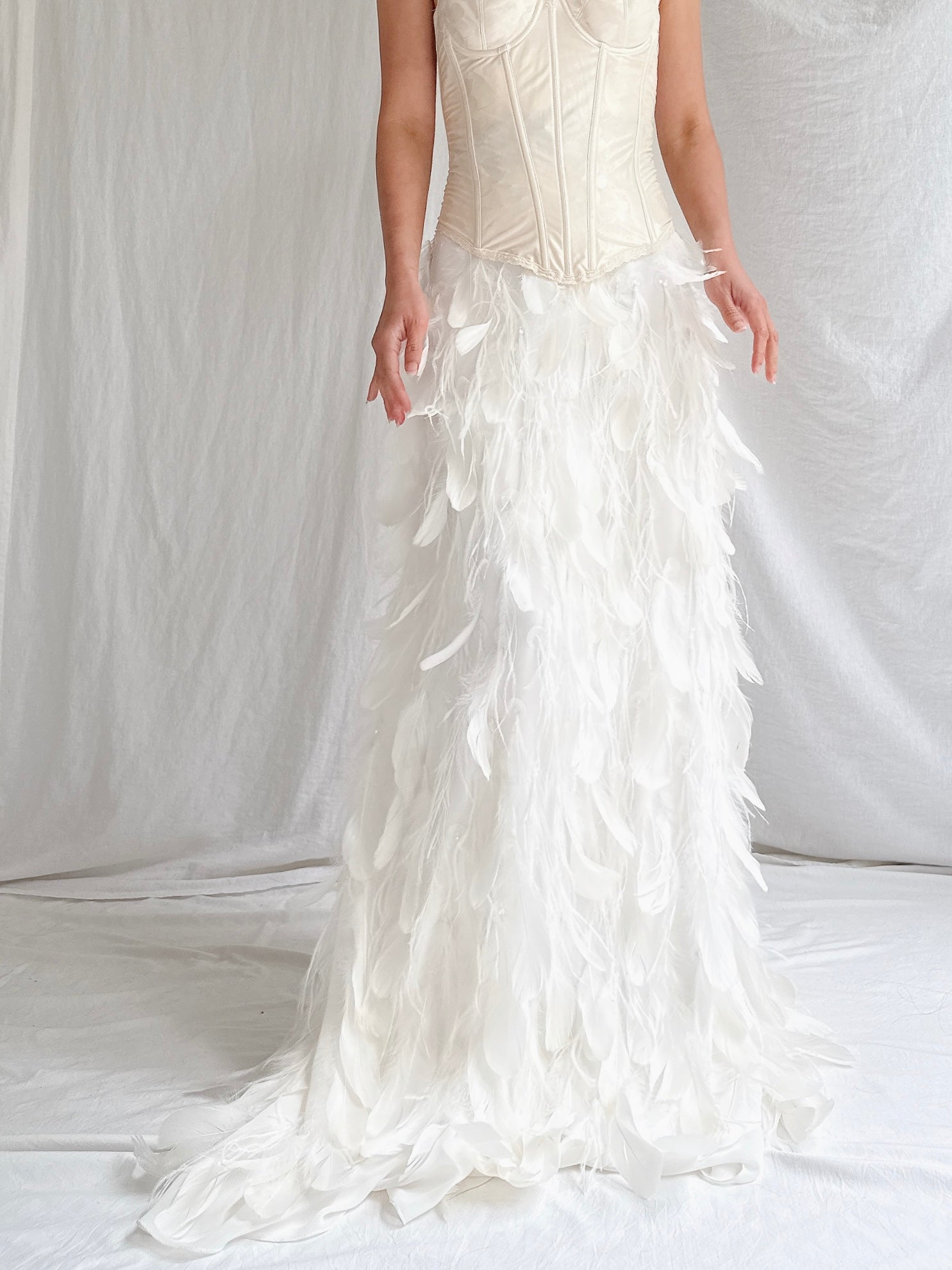 Vintage Feather Skirt - S
