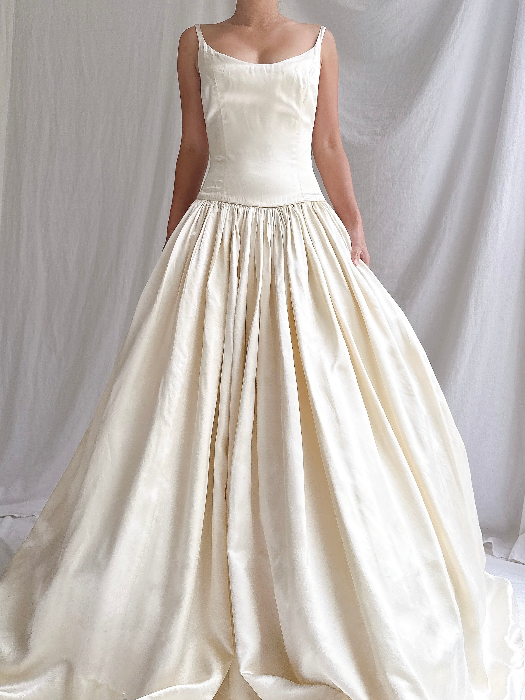 Vintage Lazaro Silk Gown - XS/2/4
