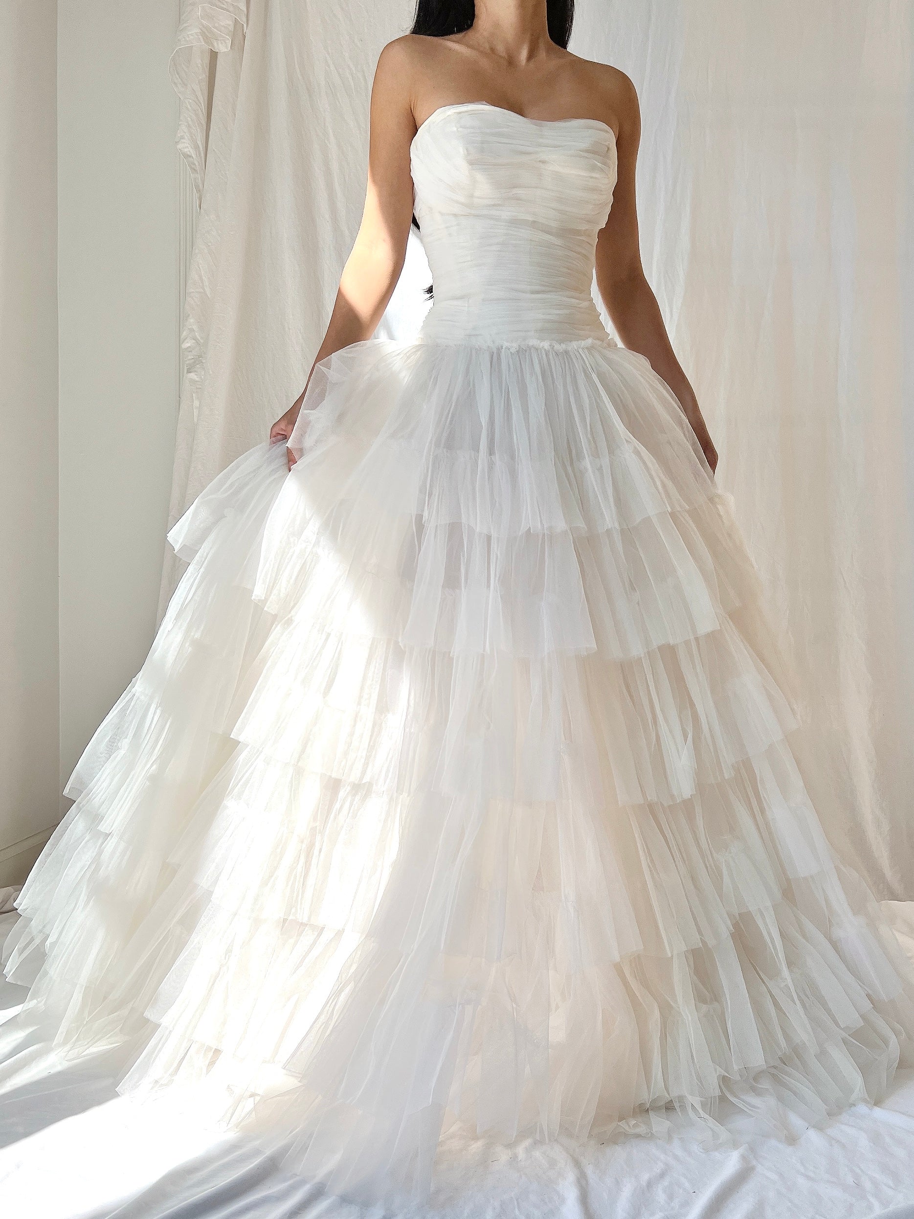 1950s Dress Tulle Dress - XXS