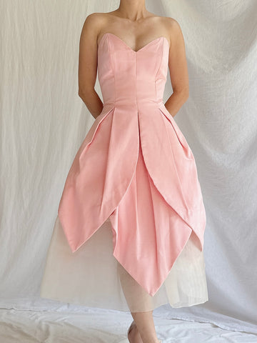 Vintage Victor Costa Blossom Dress - M