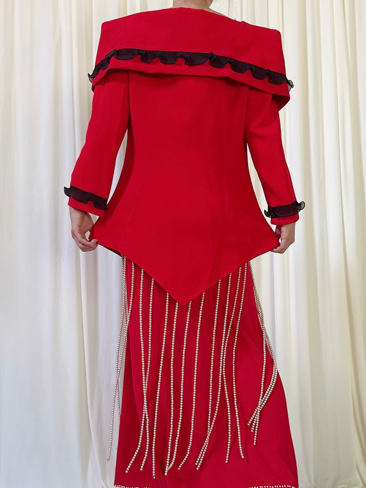 Vintage Claodia B Red Jacket - M