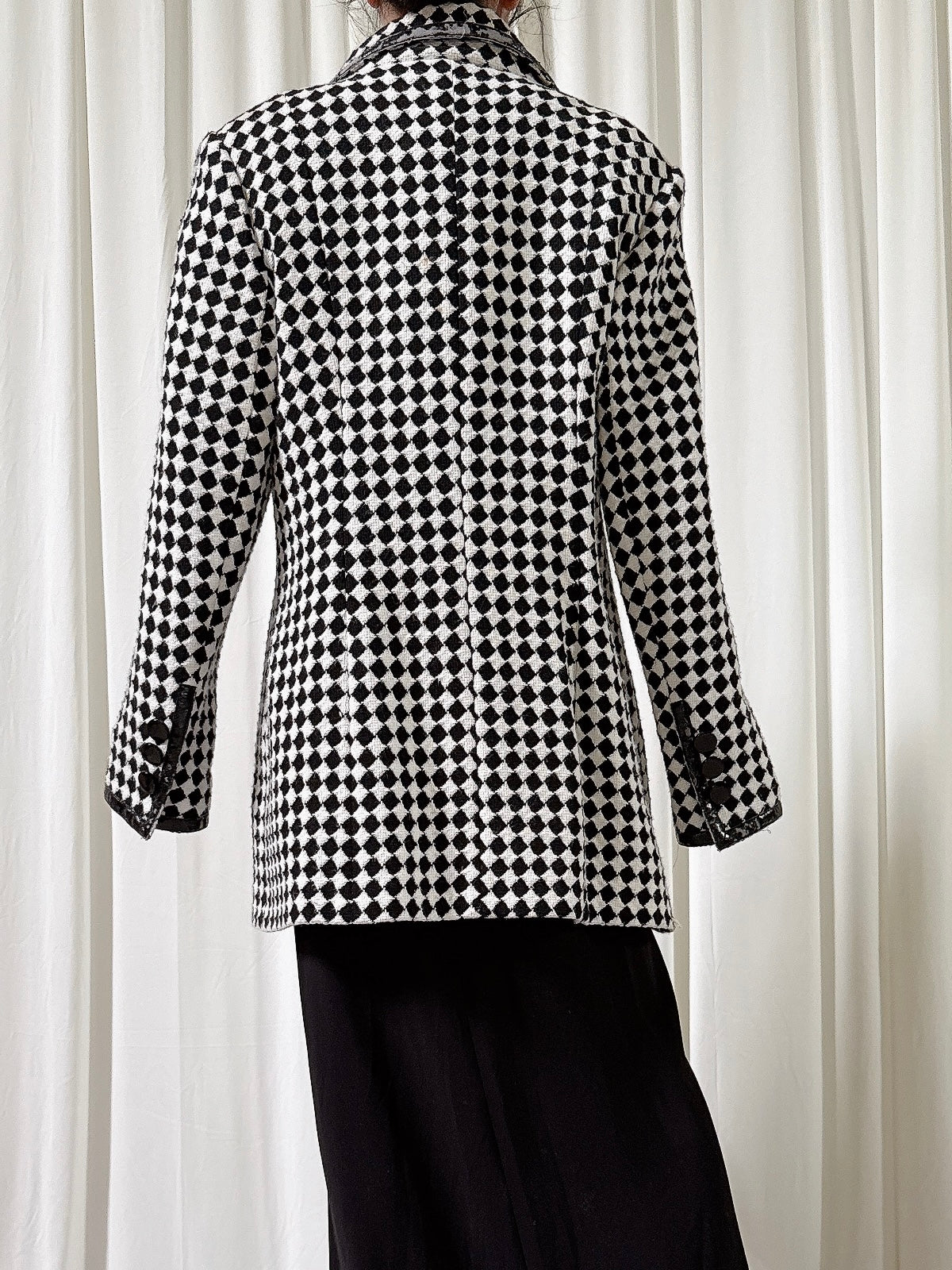 Vintage Solva Checkered Jacket - Size 44
