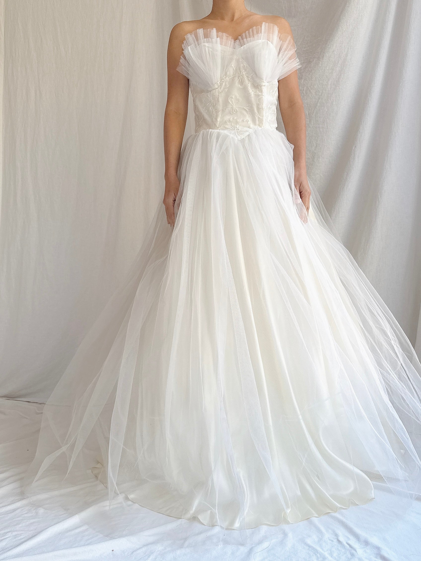 1950s Vintage Tulle 2-Piece Set - XS