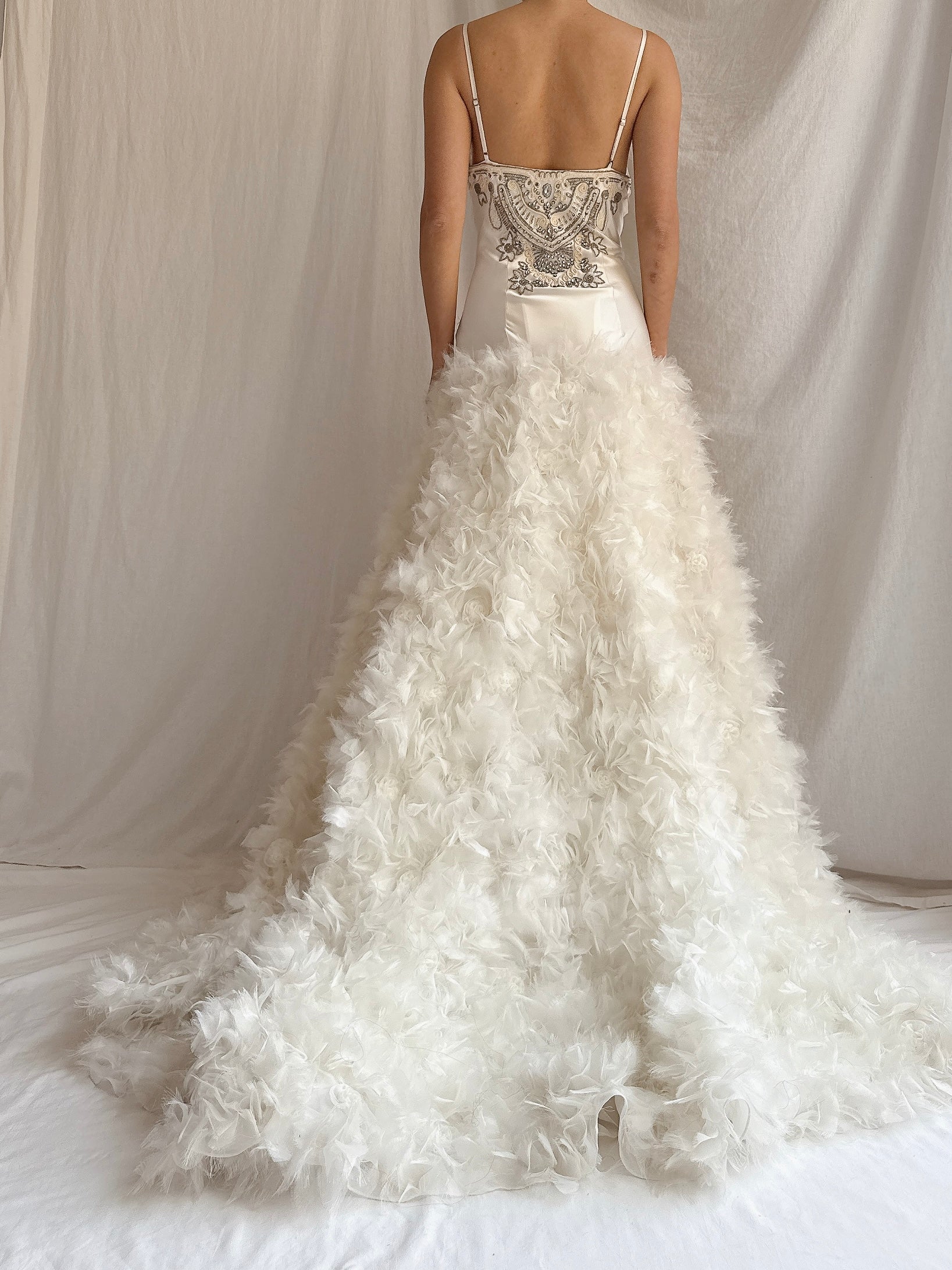 Vintage Sue Wong Ruffled Gown - M/8