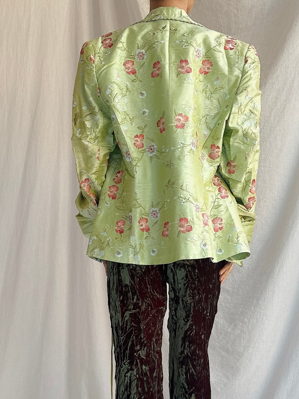 Vintage Silk Embroidered Jacket - M