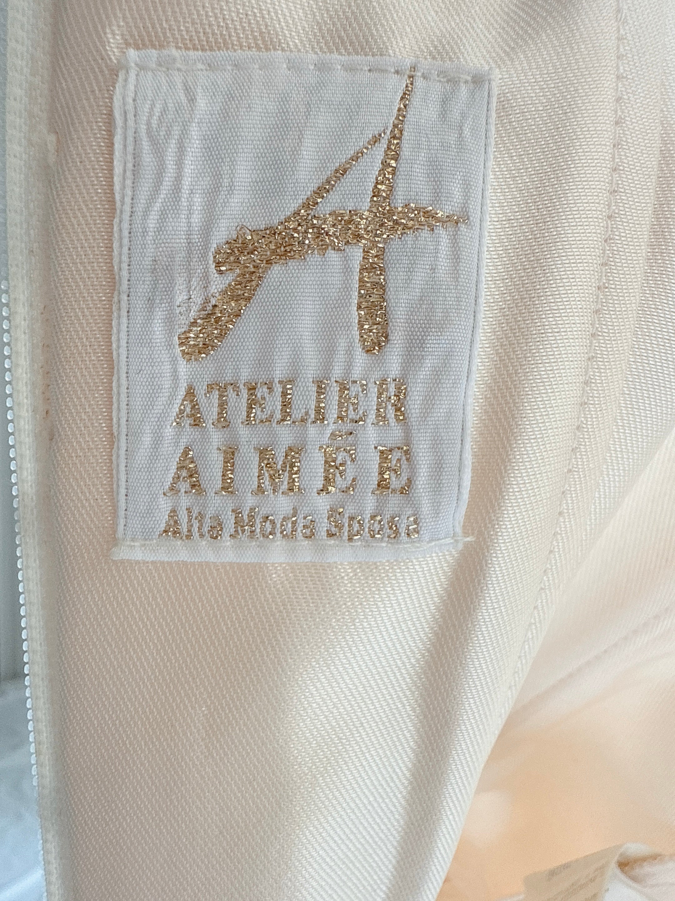Vintage Aimee Atelier Silk Bustier Dress - S/6