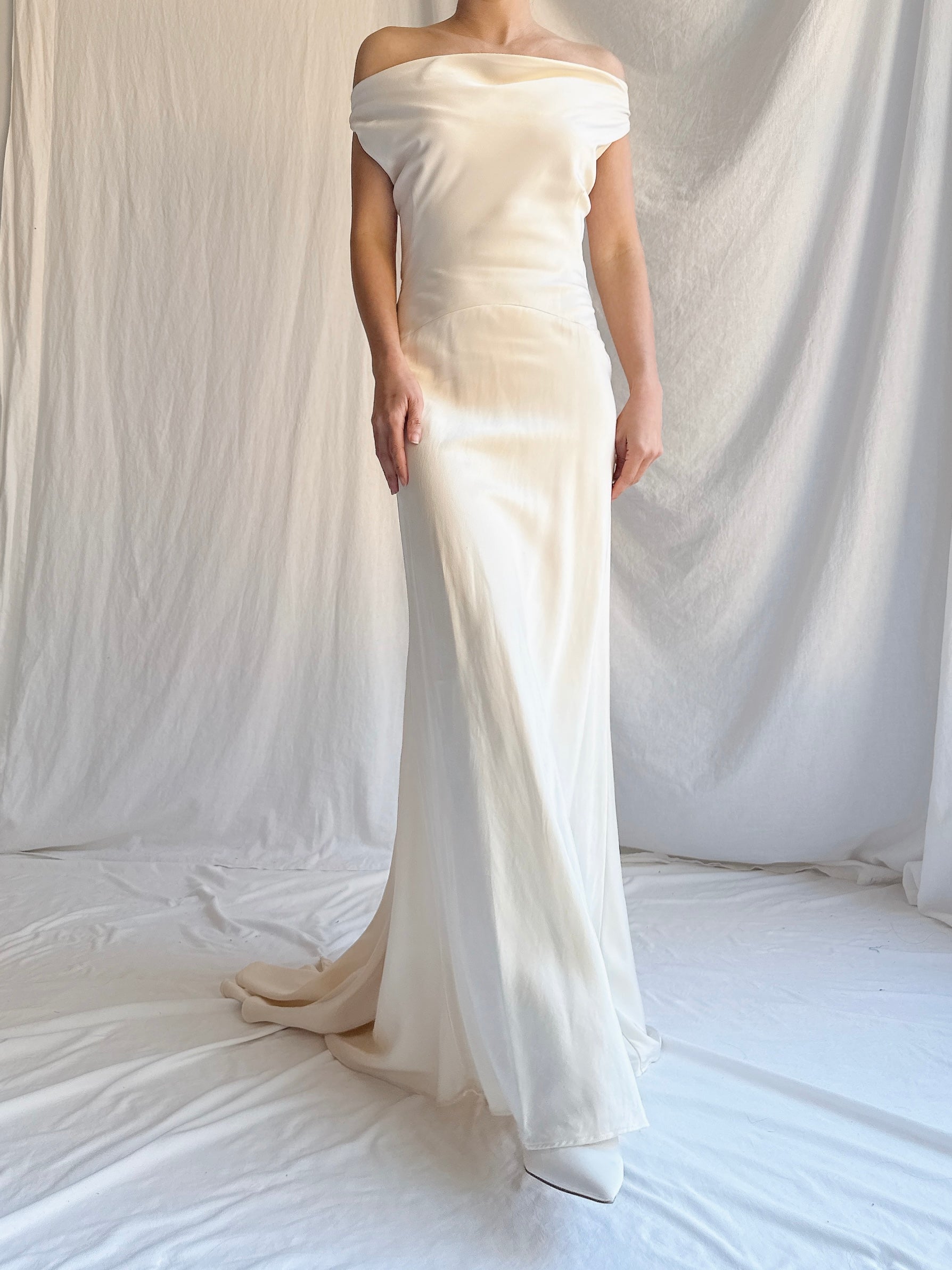 Vintage Silk Slip Dress - S