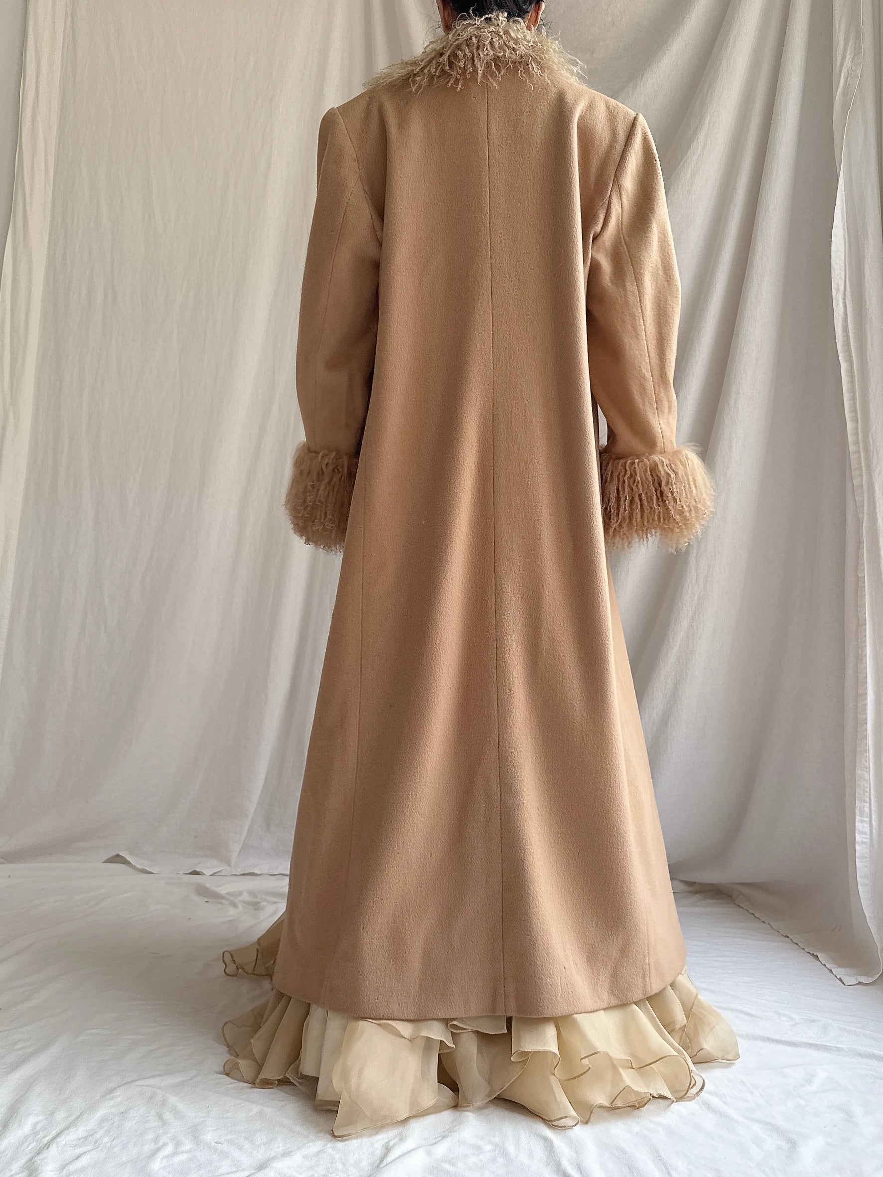Vintage Wool Mongolian Coat - L
