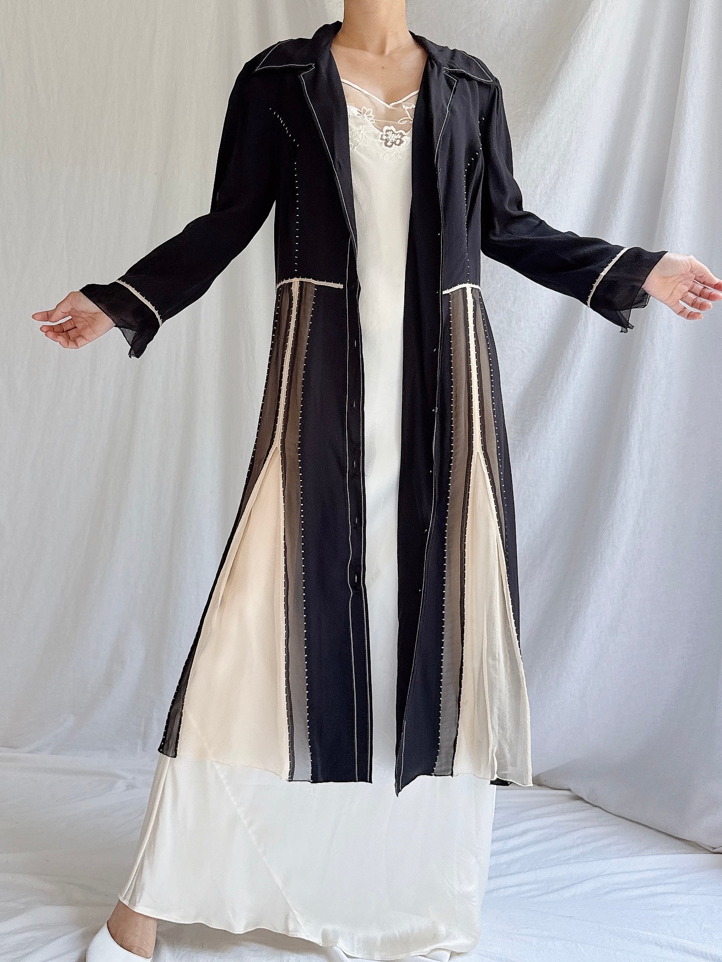 Vintage Alberta Ferretti Silk Duster - S
