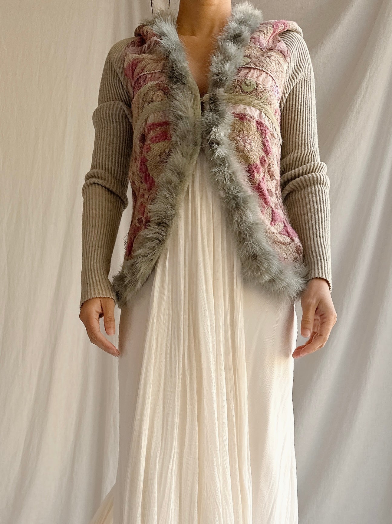 Vintage Tricot Chic Italian Knit Cardigan - S