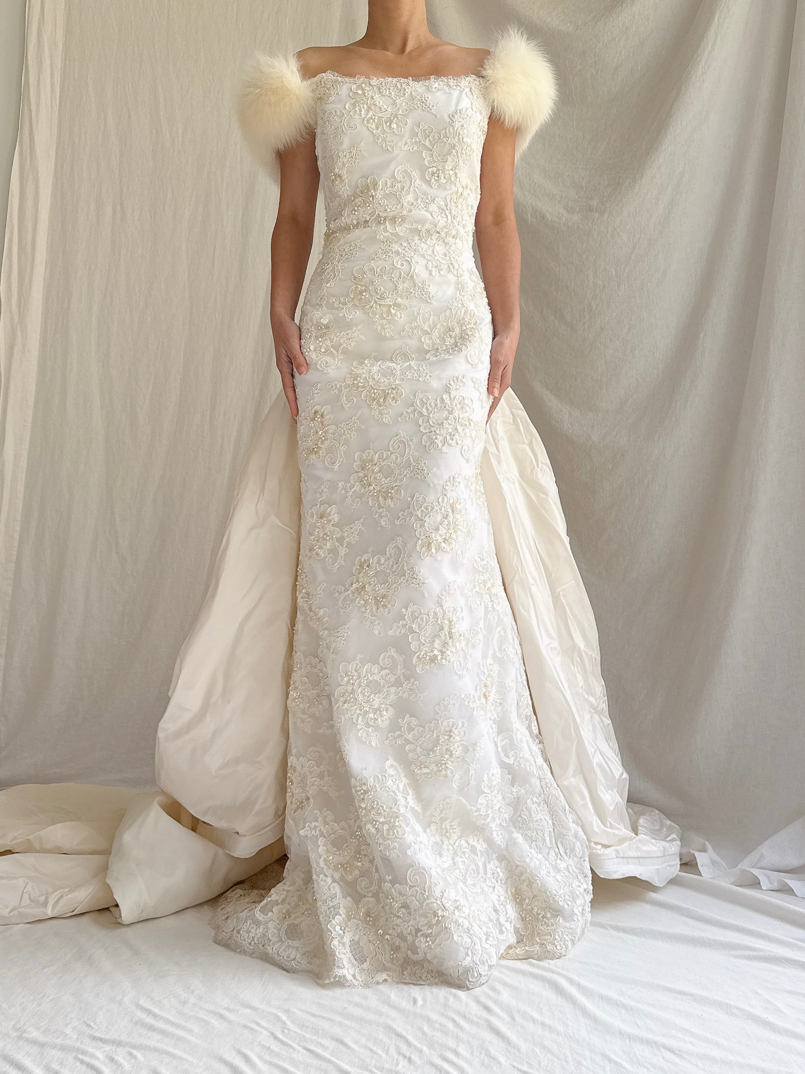 Vintage Carmela Sutera Couture Lace 2-Piece Set - M