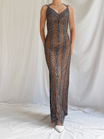 Vintage Cache Beaded Dress - 4/6