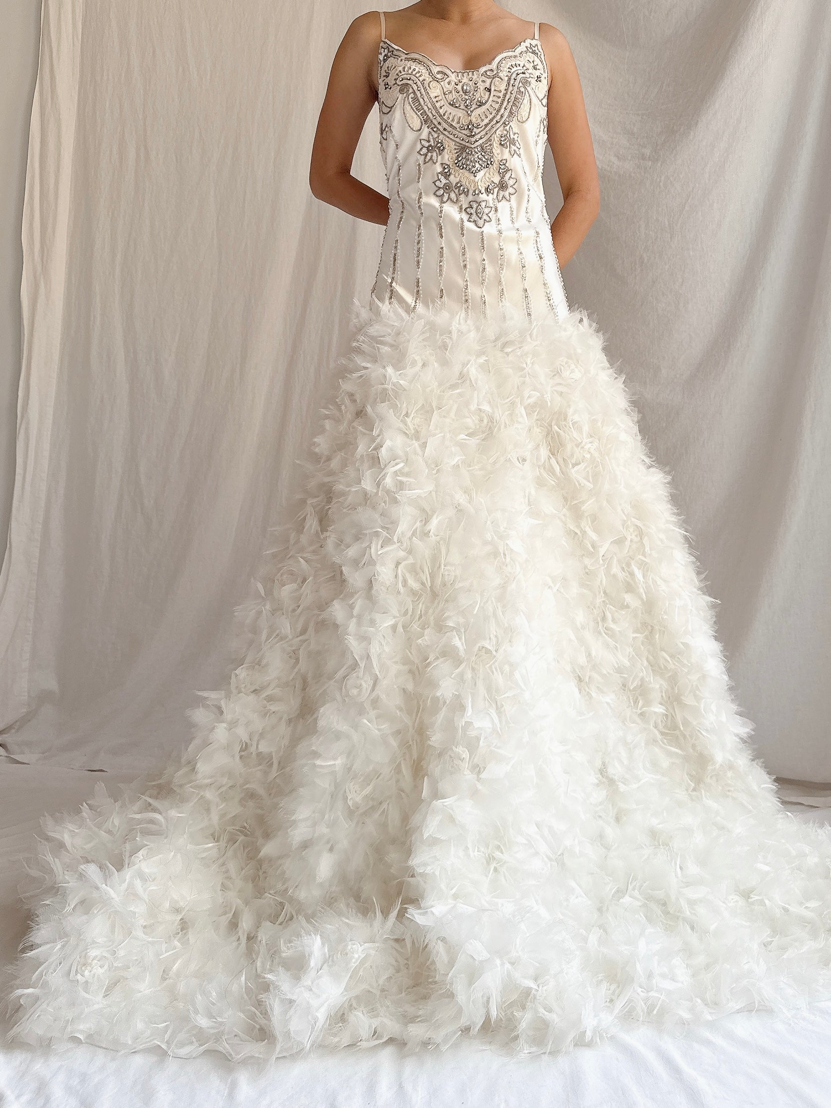 Vintage Sue Wong Ruffled Gown - M/8