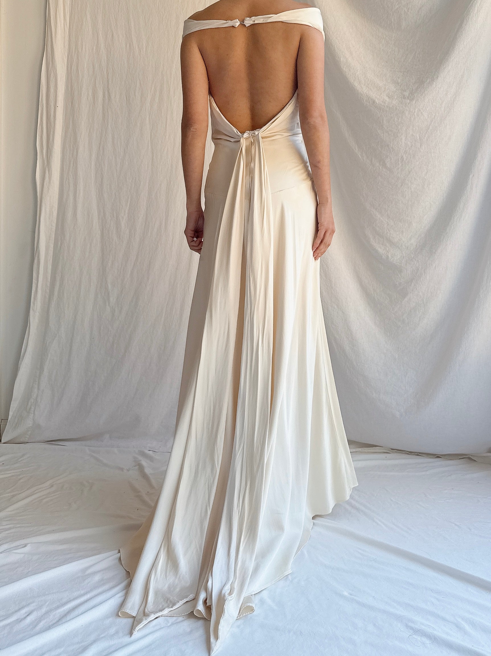 Vintage Silk Slip Dress - S