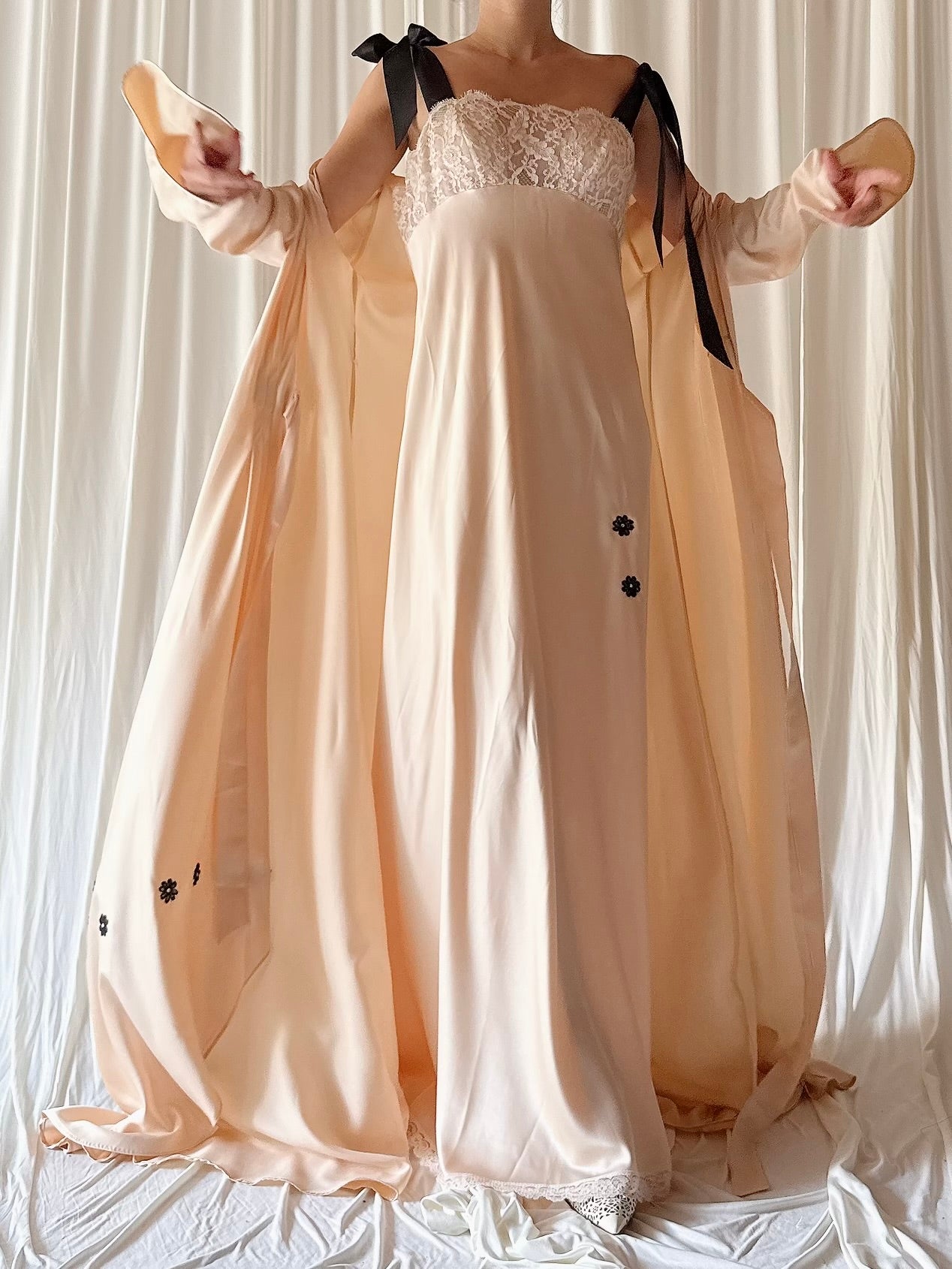 Vintage 2-Piece Robe Set - Size M