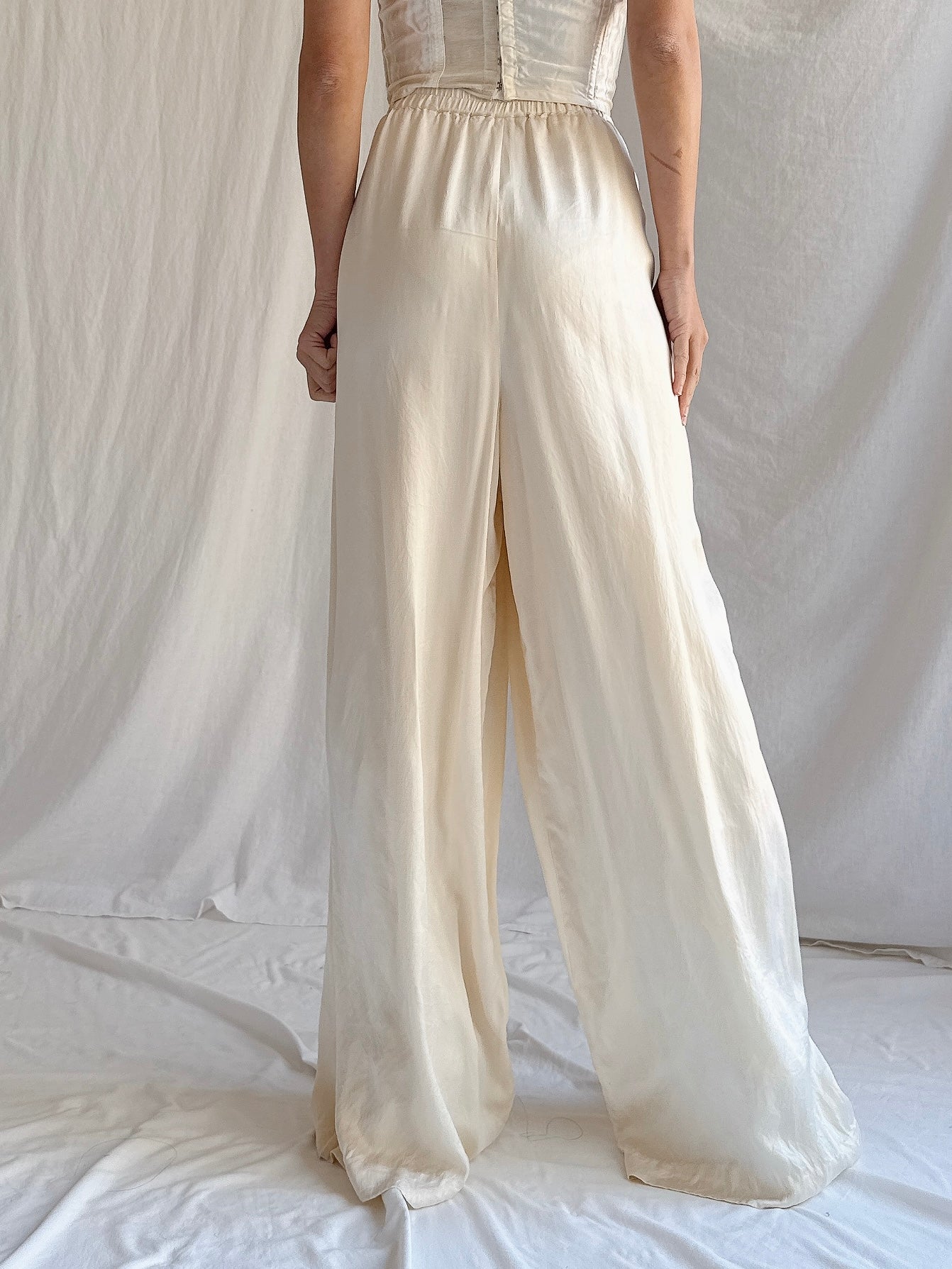 Vintage Silk Trousers - M
