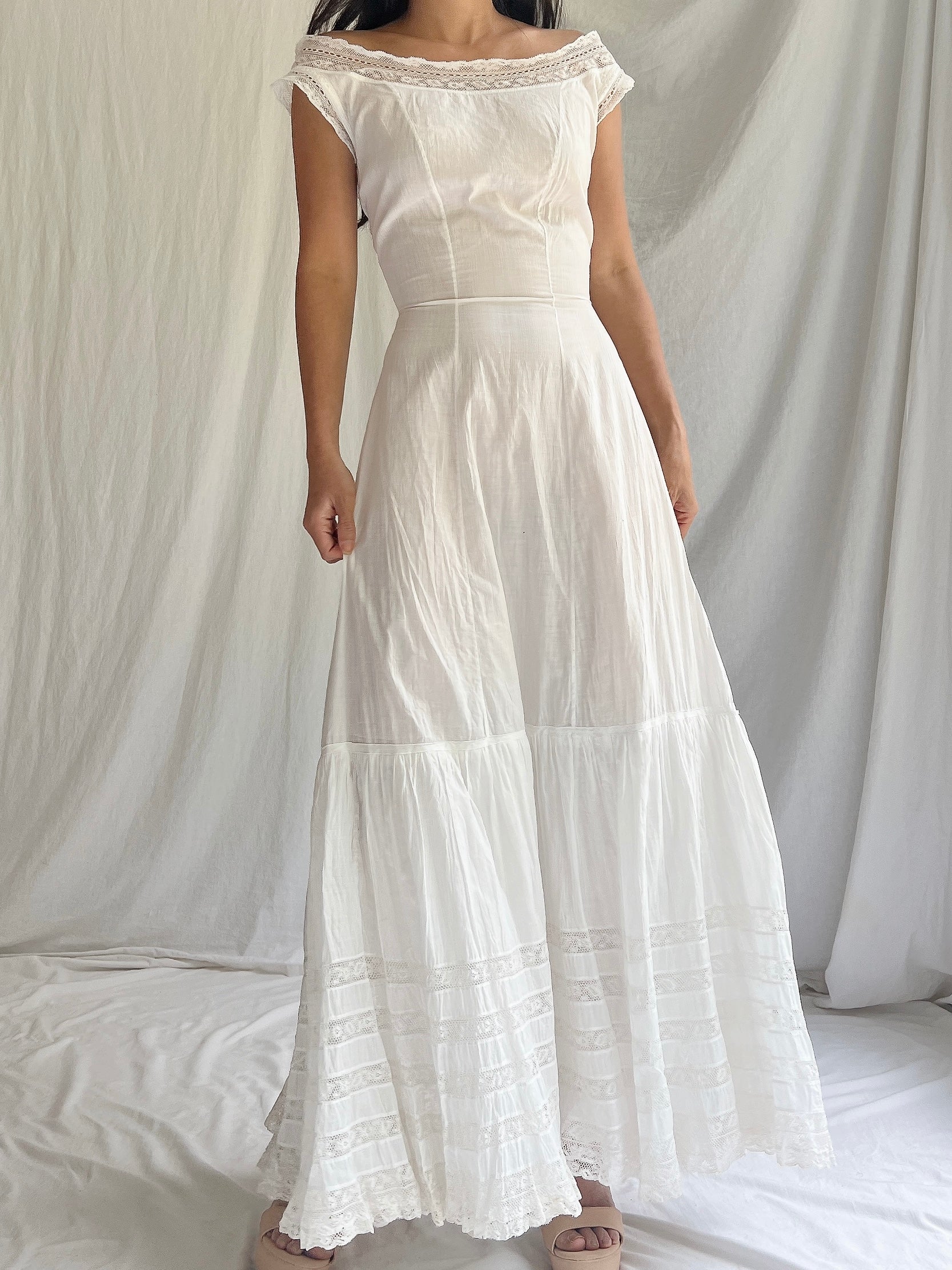 Antique Cotton Chemise - XS