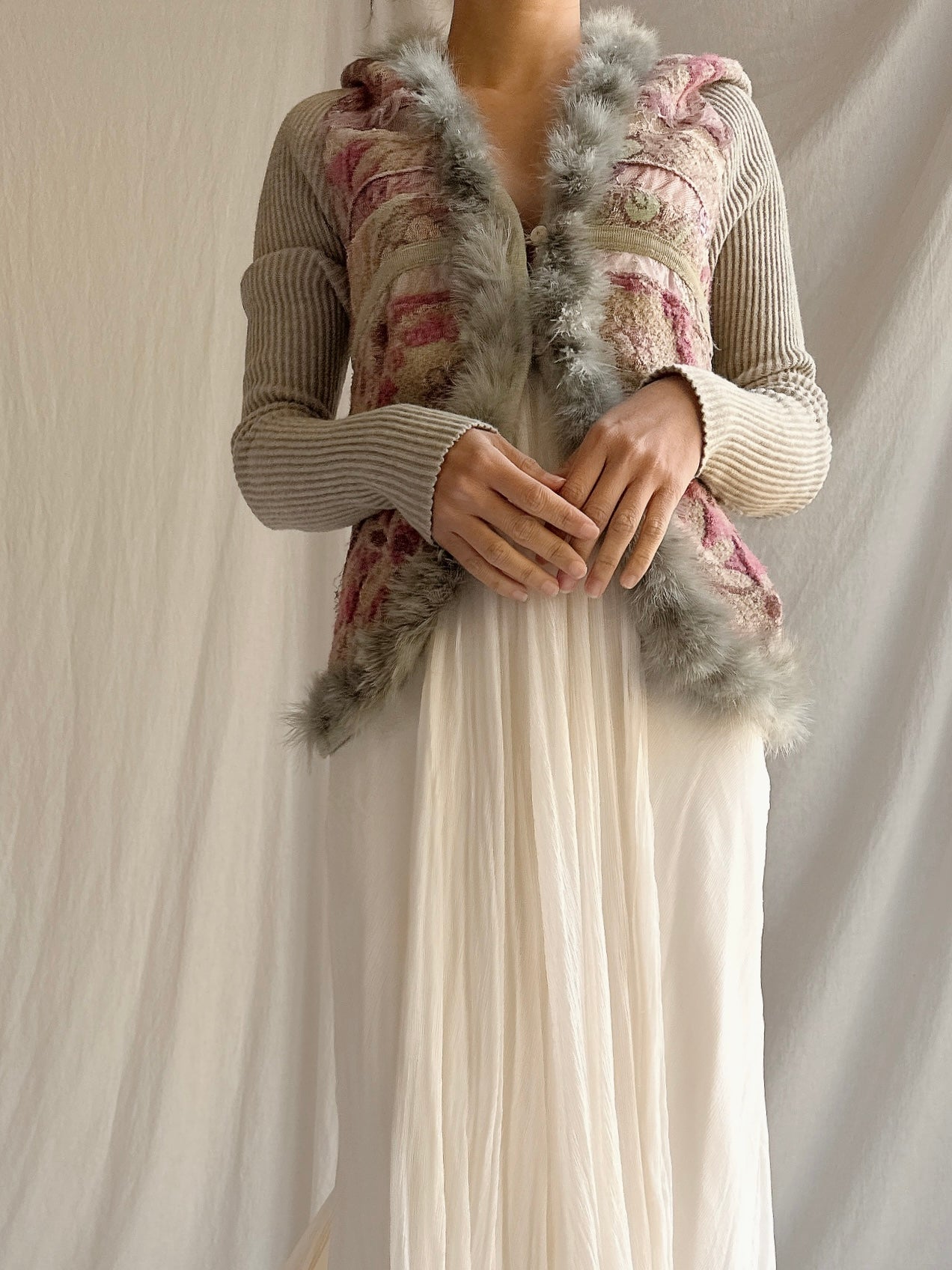 Vintage Tricot Chic Italian Knit Cardigan - S