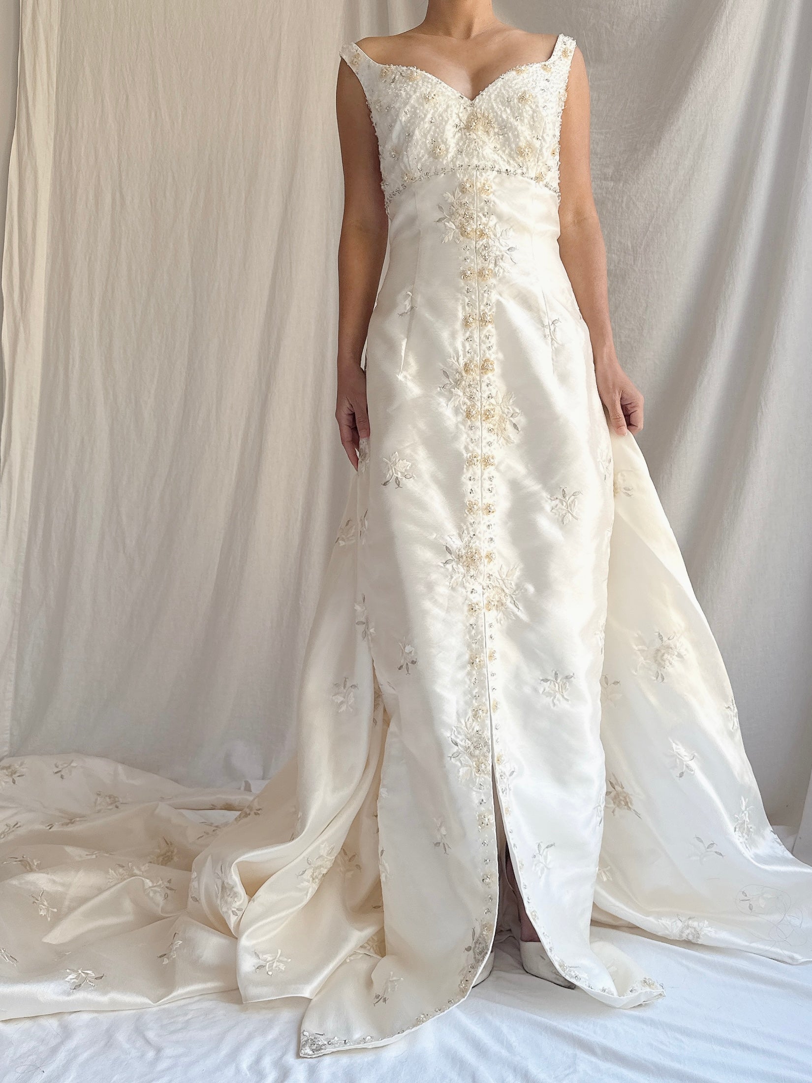 Vintage Embroidered 2-Piece Dress - M