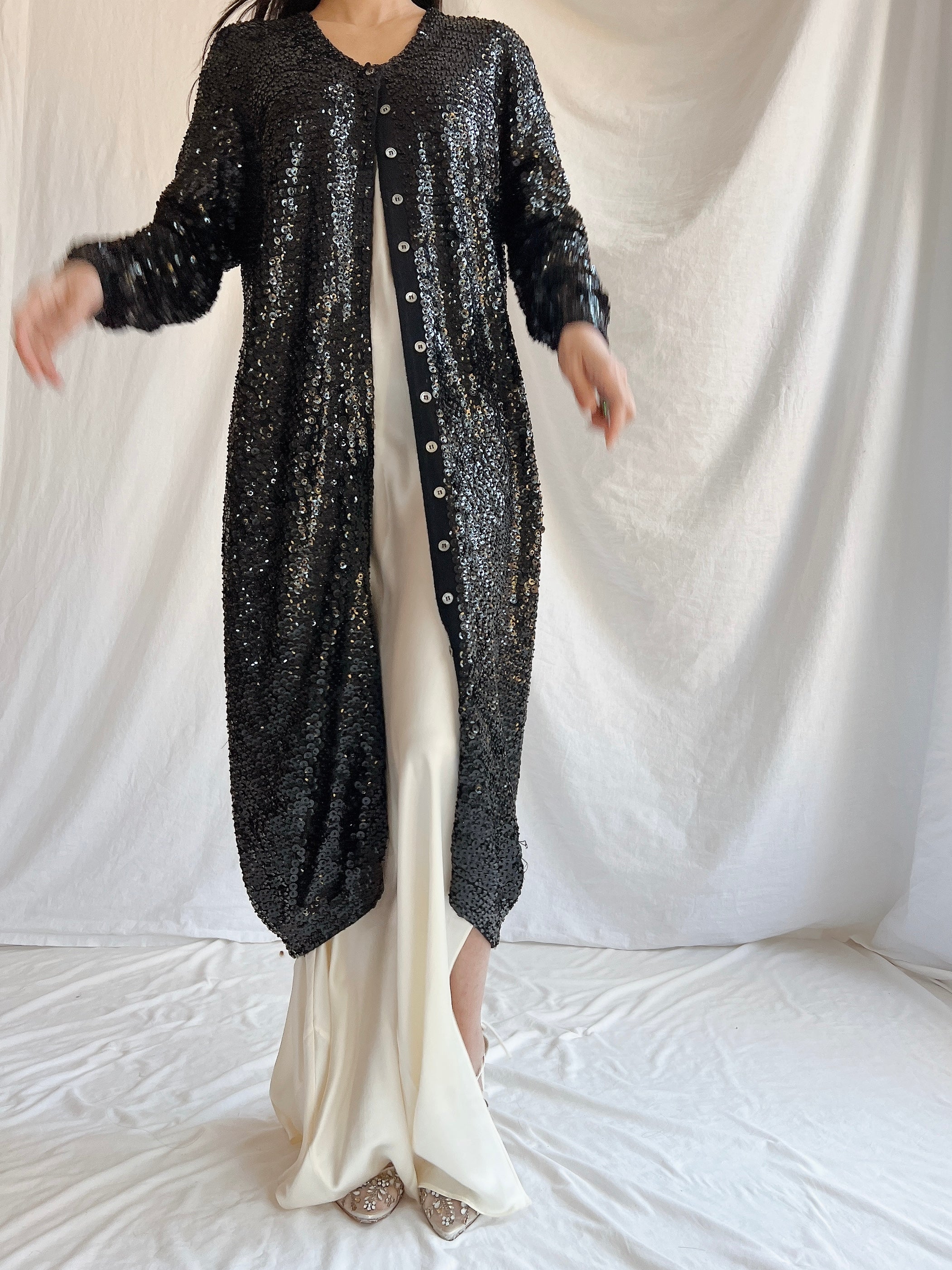 Vintage Norma Kamala Wool Sequins - M