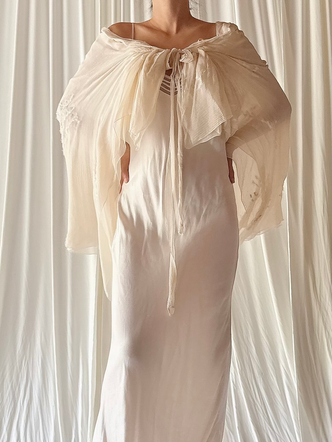 Vintage Silk Cape/Skirt - OSFM