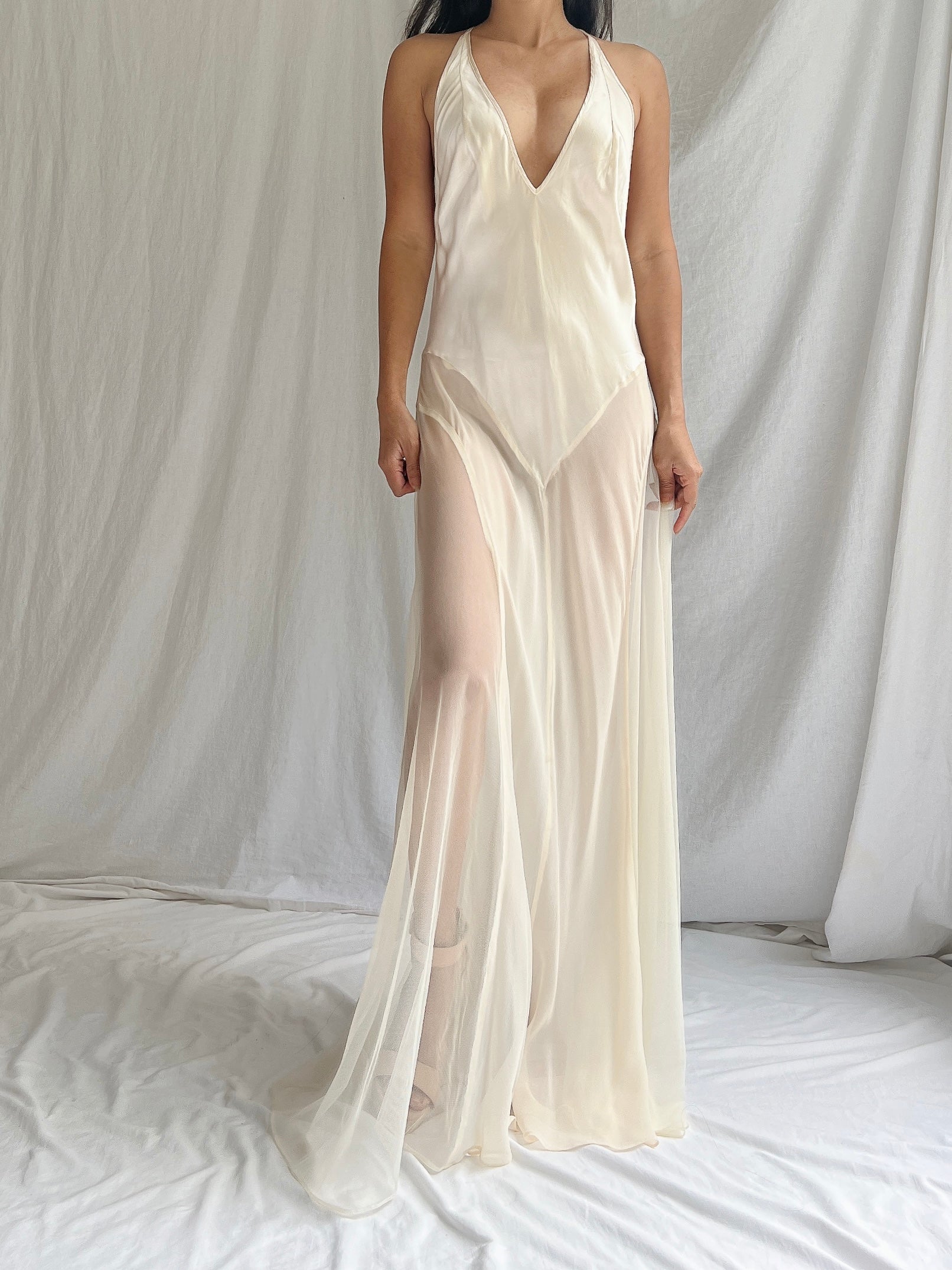 Vintage VS Silk Slip Dress - M